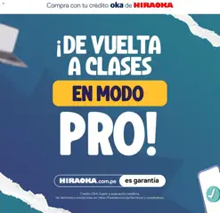 Vista previa de folleto Hiraoka - De vuelta a clases de la Hiraoka válido desde 09.03.2026