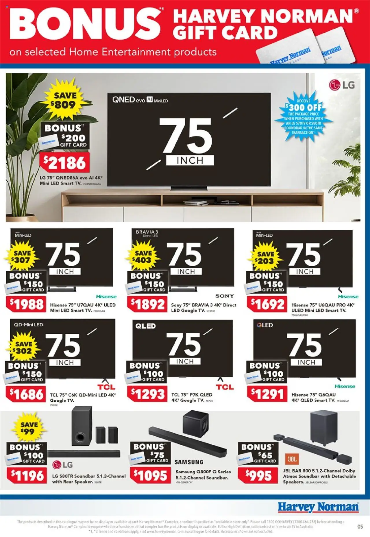 Harvey Norman catalogue - valid from 14.08.2025 | Page: 5 | Products: Accessories, Tv