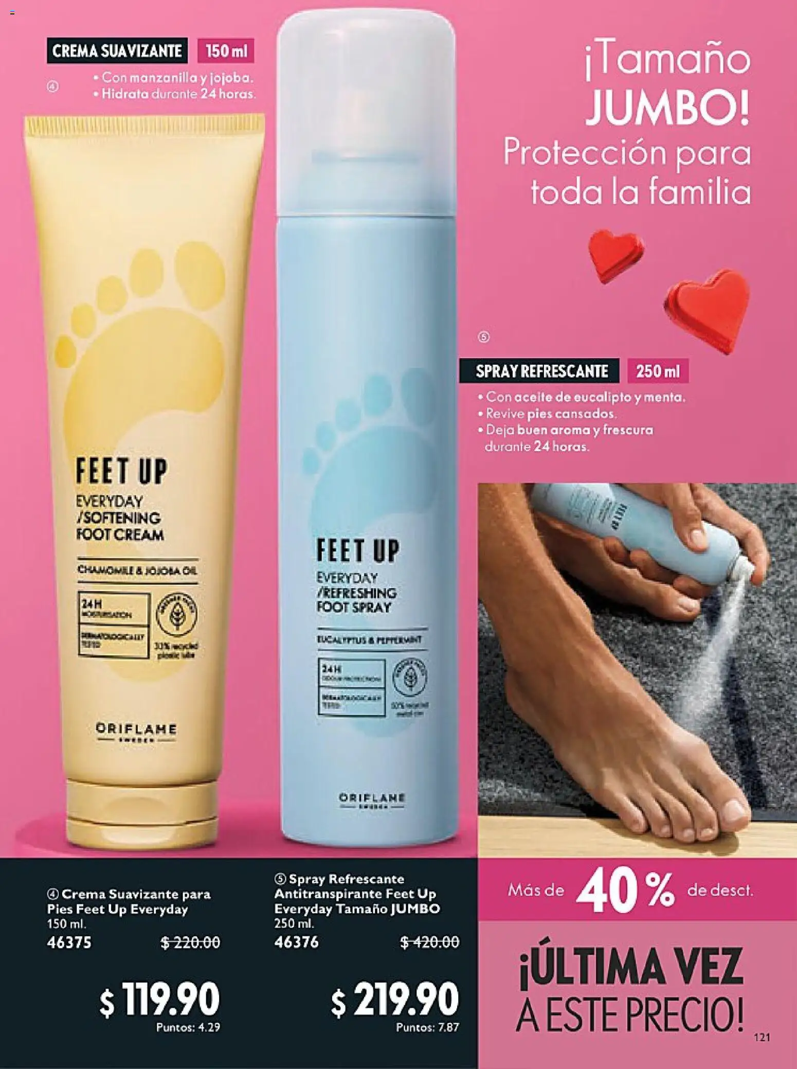 Nuevas ofertas de Oriflame válidas en toda la República Mexicana desde el 24.01.2026. ¡Encuentra las mejores ofertas en Oriflame campaña 2 2026! | Página: 121 | Productos: Antitranspirante, Crema, Aceite, Suavizante