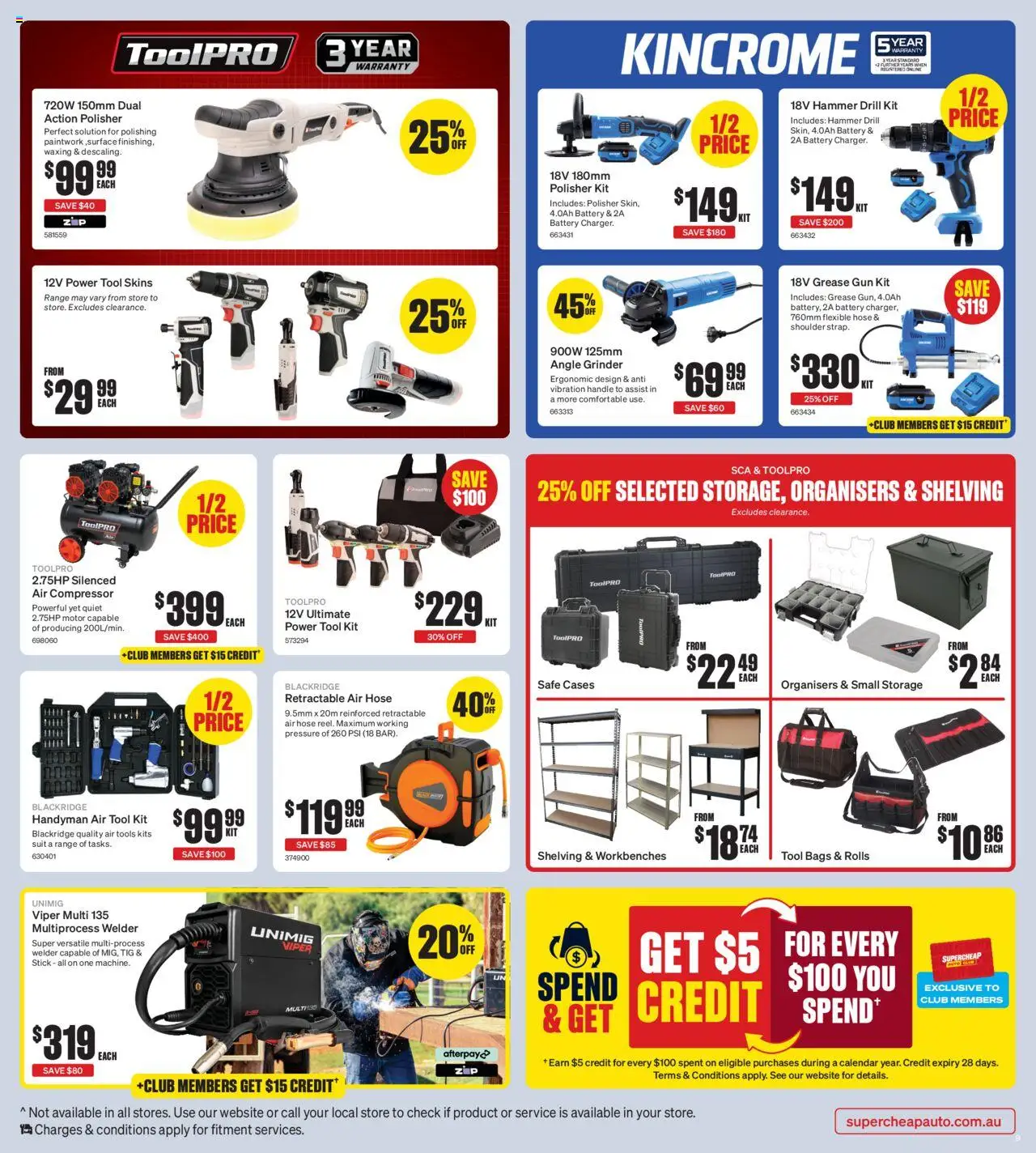 Supercheap Auto catalogue - valid from 13.08.2025 | Page: 9 | Products: Ergonomic, Kits, Tools, Grinder