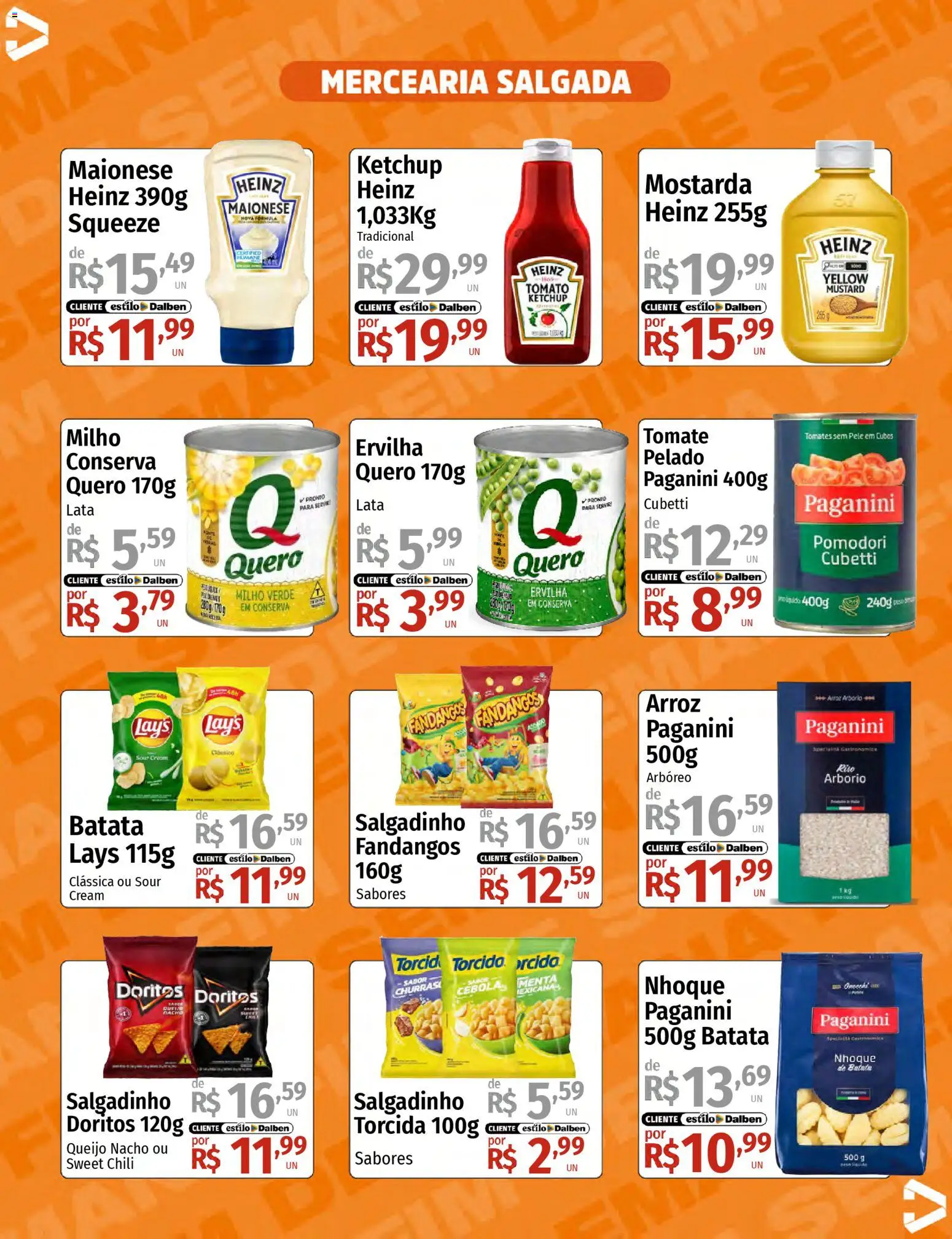 Supermercado Dalben Folheto - válido de 10.04.2026 | Página: 8 | Produtos: Milho verde, Queijo, Arroz, Batata