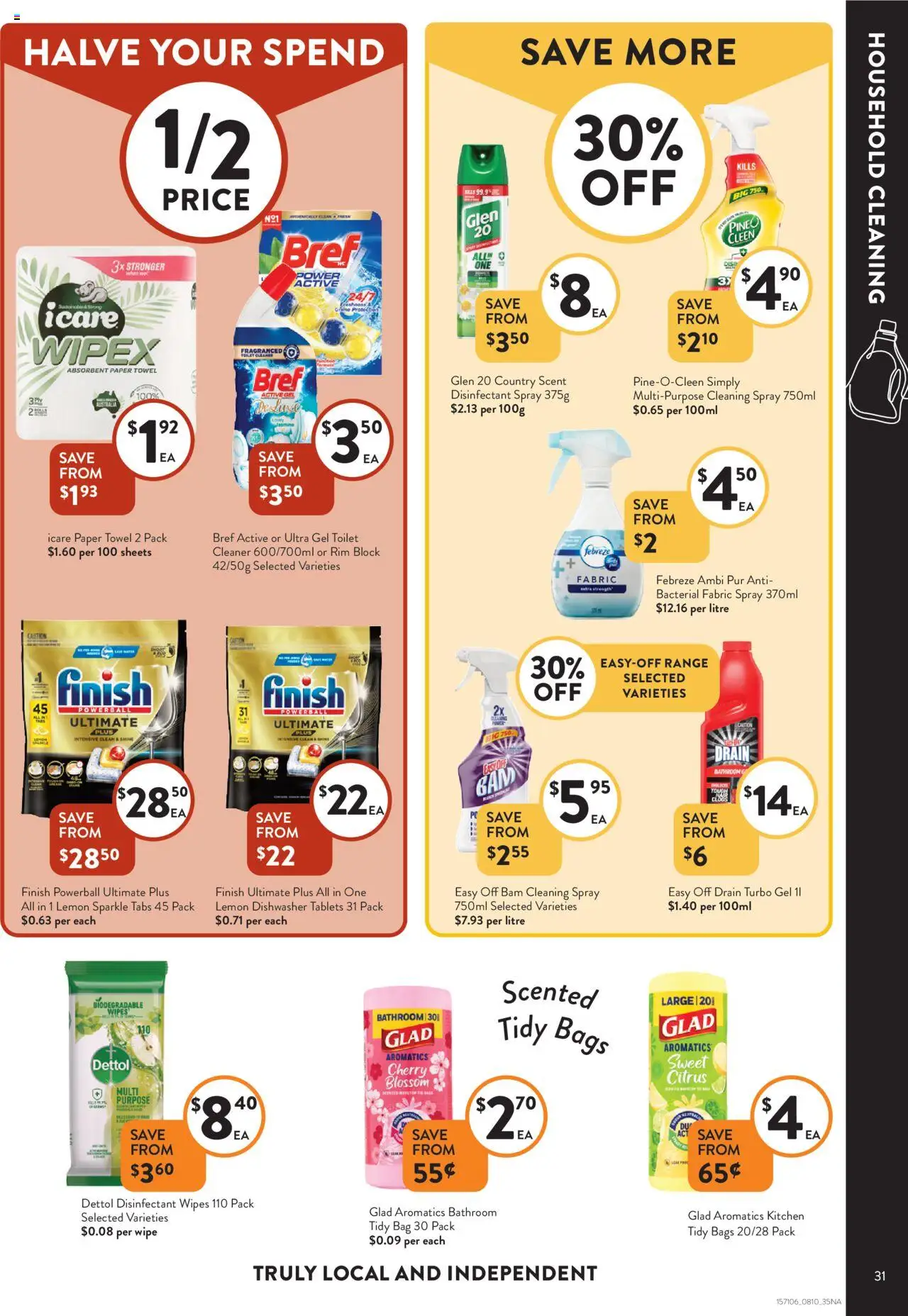 Foodworks catalogue - valid from 08.10.2025 | Page: 31 | Products: Toilet, Cleaner, Dishwasher, Tablets