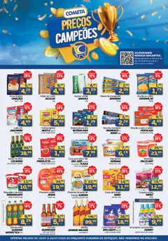 Cometa Supermercados - Ofertas PREÇOS CAMPEÕES - Pré-Visualização do folheto da loja Cometa Supermercados, válido de 18.07.2025
