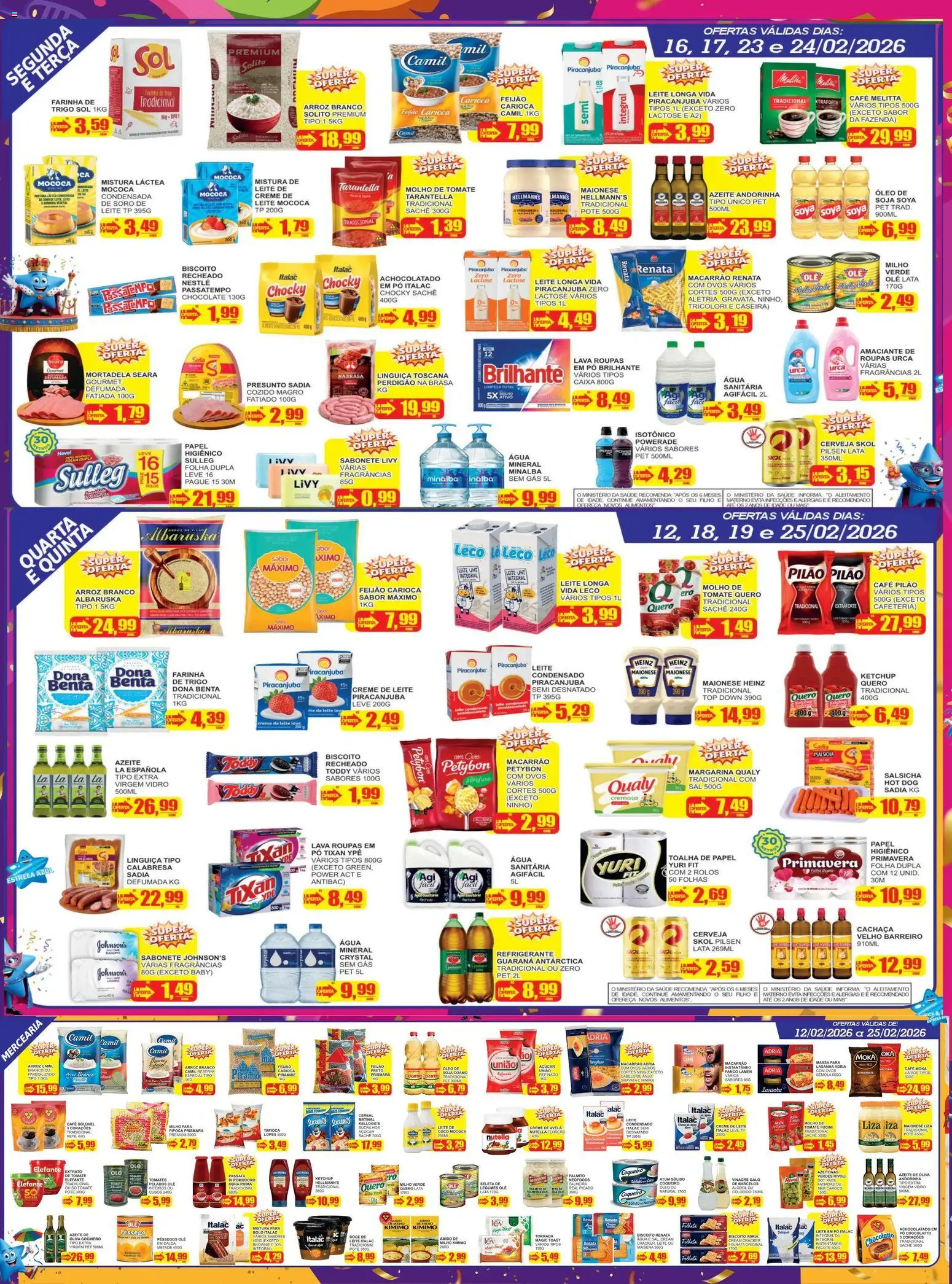 Estrela Azul Folheto - válido de 12.02.2026 | Página: 2 | Produtos: Biscoito, Guaraná, Refrigerante, Avelã