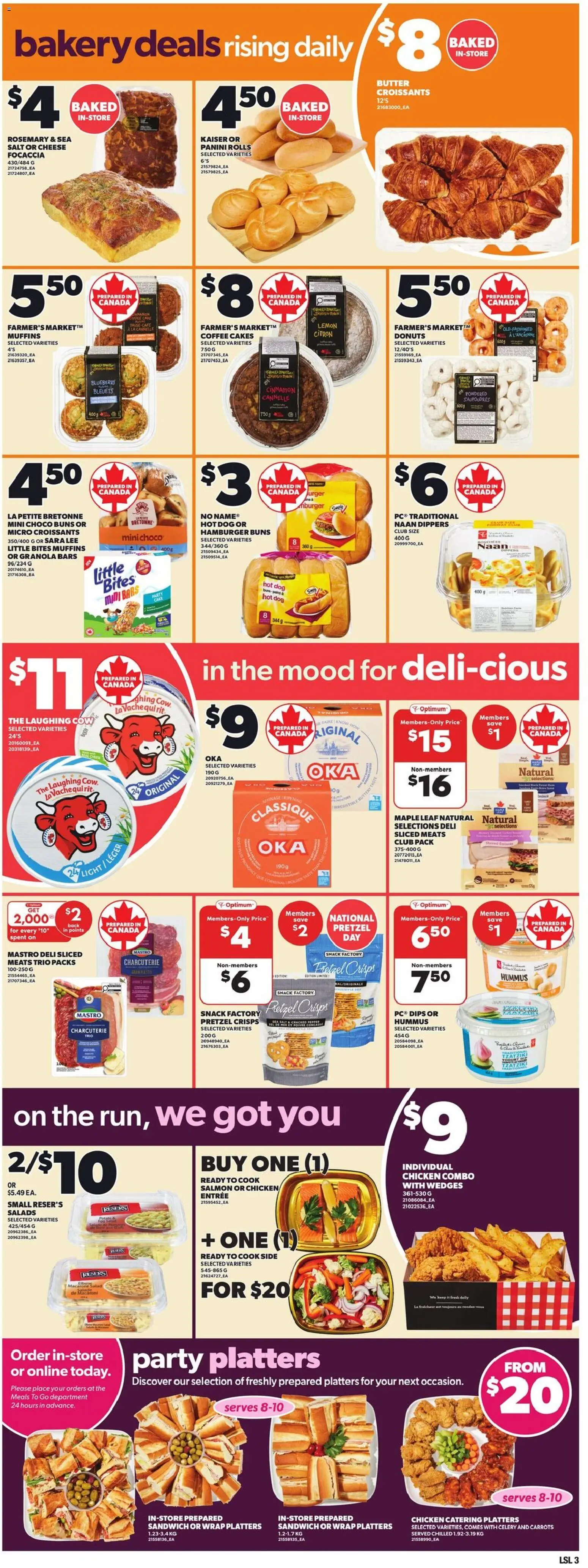 Loblaws flyer valid from 23.04.2026 | Page: 7 | Products: Bakery, Cheese, Coffee, Chicken