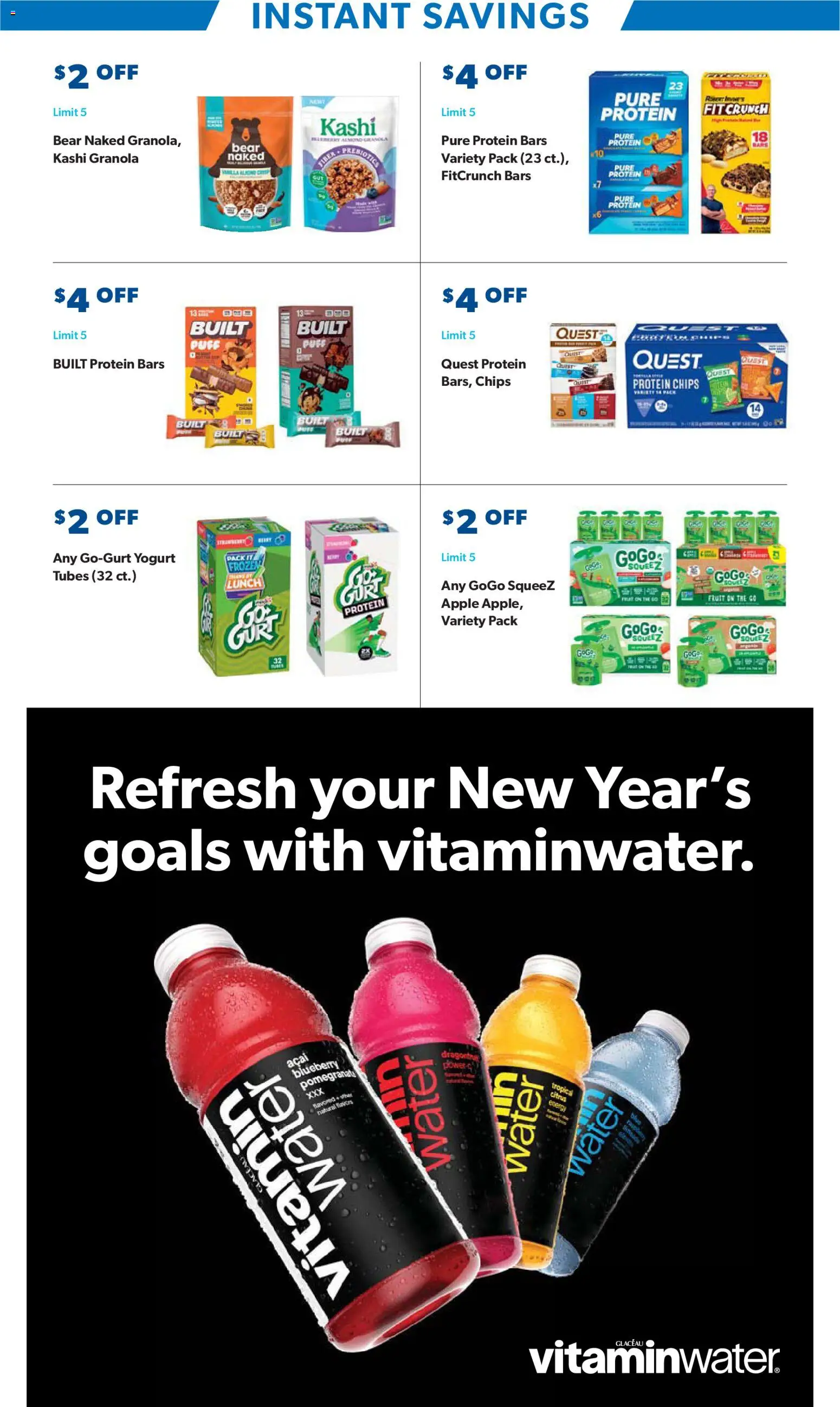 Sam's Club Instant Savings Book January - valid from 02.01.2026 | Page: 3 | Products: Vitamin, Yogurt, Chips, Water