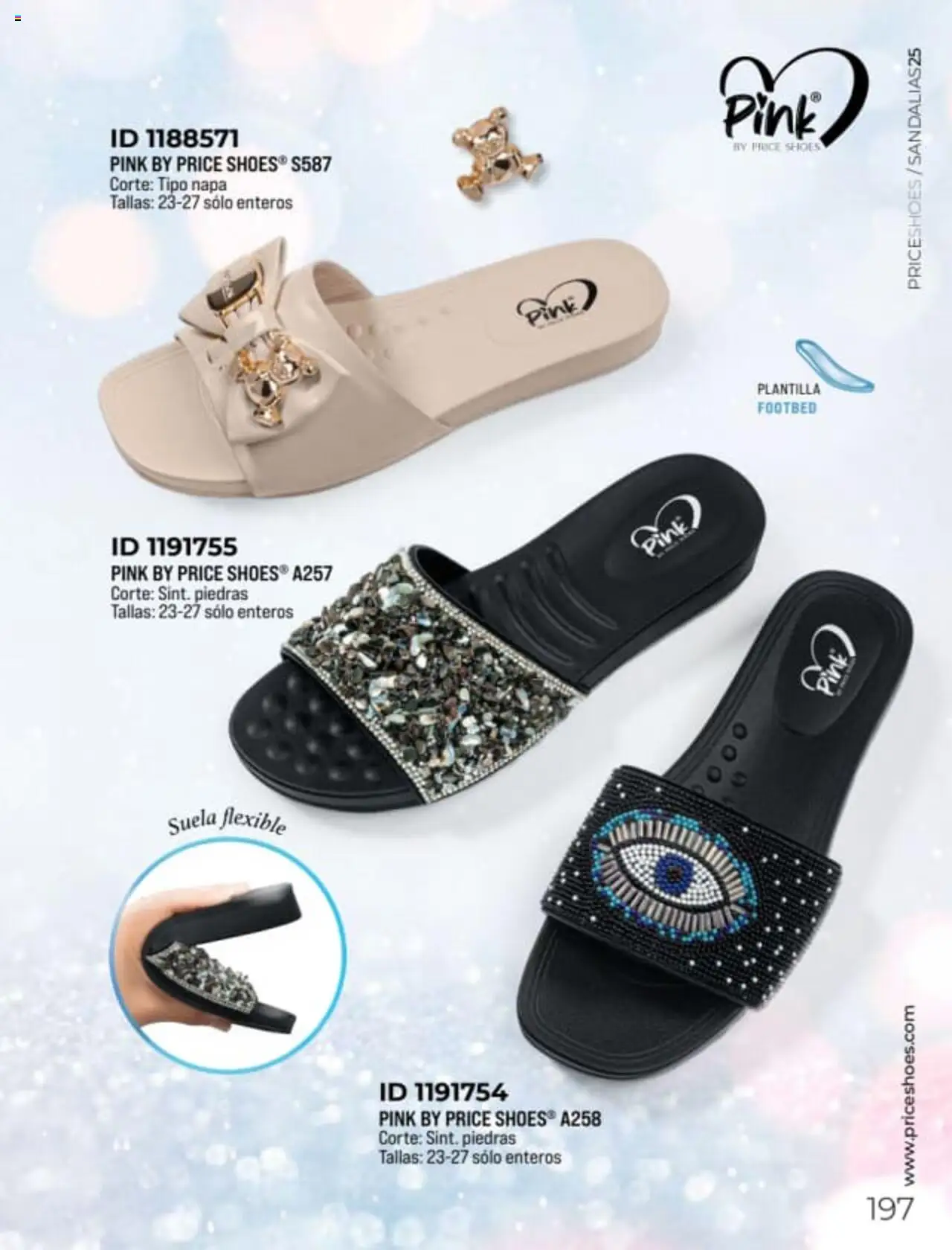 Nuevas ofertas de Price Shoes válidas en toda la República Mexicana desde el 27.01.2025. ¡Encuentra las mejores ofertas en Price Shoes catálogo Sandalias! | Página: 197 | Productos: Flexible