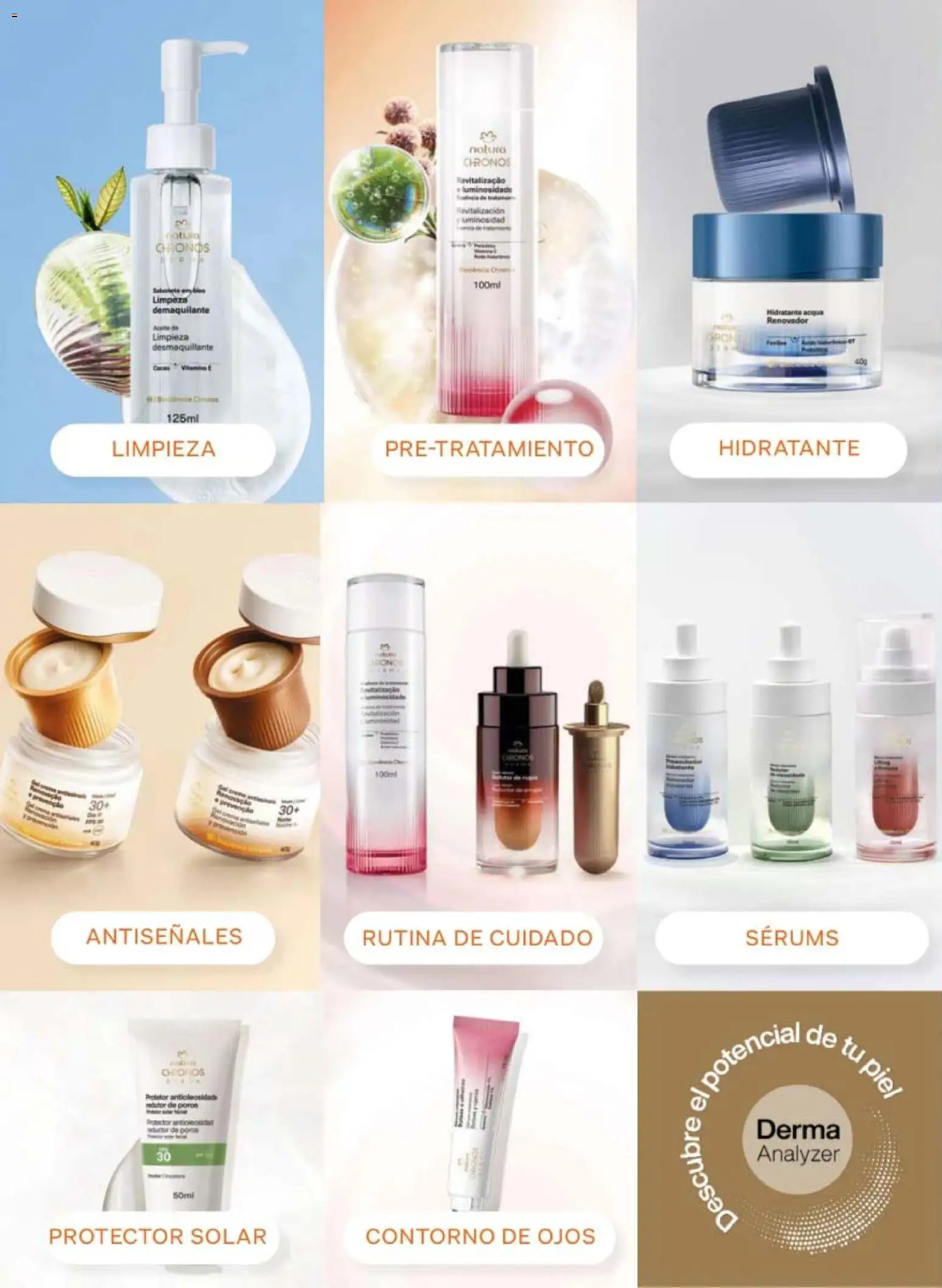 Nuevas ofertas de Natura válidas en toda la República Mexicana desde el 13.03.2026. ¡Encuentra las mejores ofertas en Natura campaña 5 2026! | Página: 82 | Productos: Contorno de ojos, Contorno, Desmaquillante, Protector solar