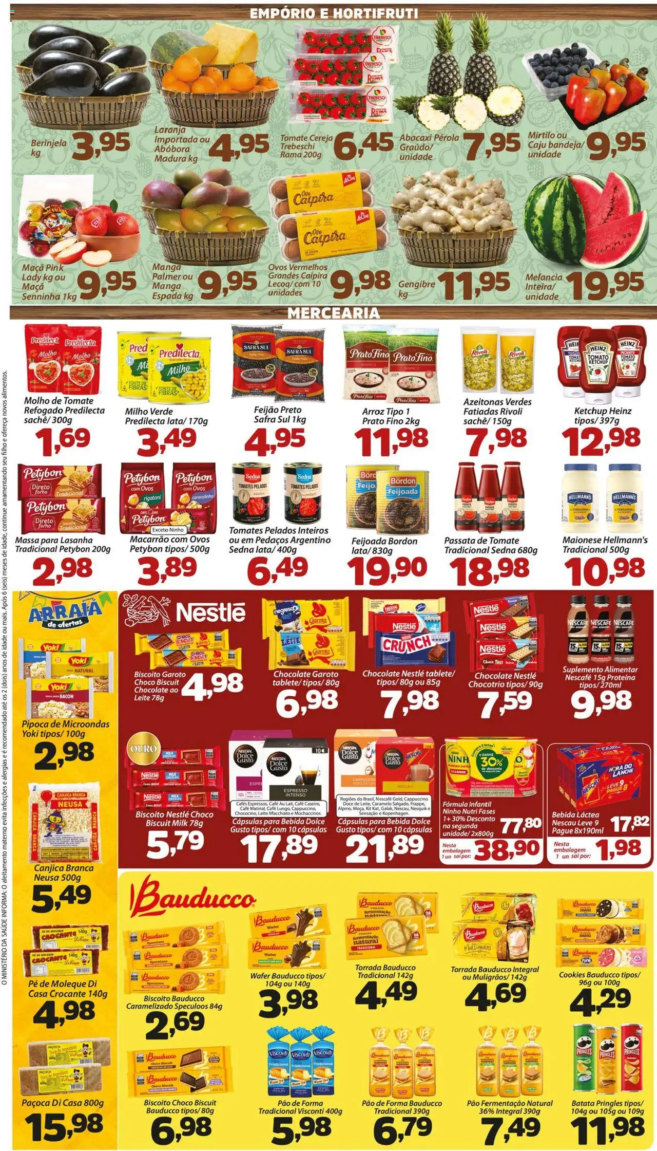 Confiança Folheto - válido de 04.07.2025 | Página: 2 | Produtos: Macarrão, Abacaxi, Batata, Cookies