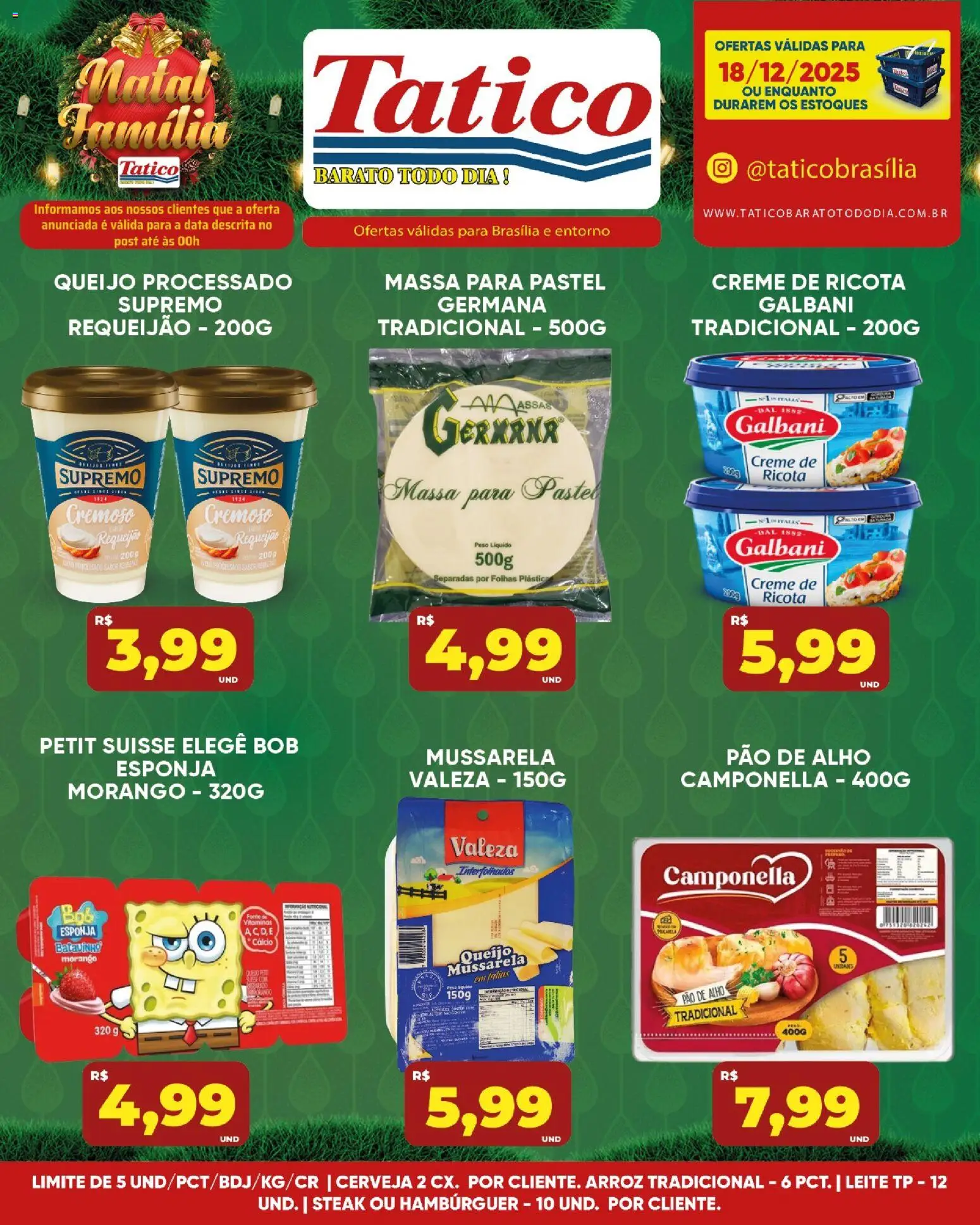 Tatico Folheto - válido de 19.12.2025 | Página: 26 | Produtos: Alho, Esponja, Ricota, Massa