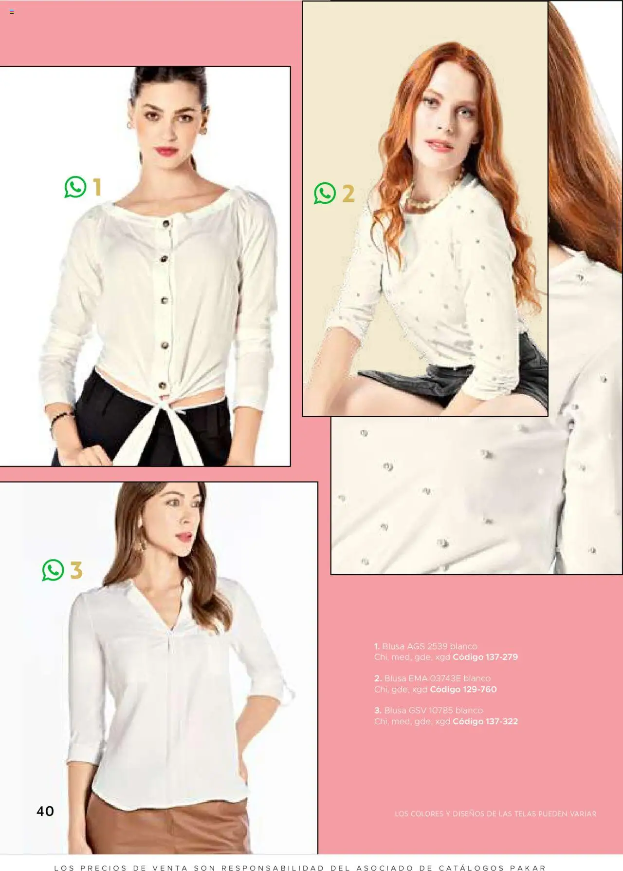 Nuevas ofertas de SC Pakar válidas en toda la República Mexicana desde el 24.07.2025. ¡Encuentra las mejores ofertas en SC Pakar Catálogo Ropa y Accesorios! | Página: 40 | Productos: Blusa