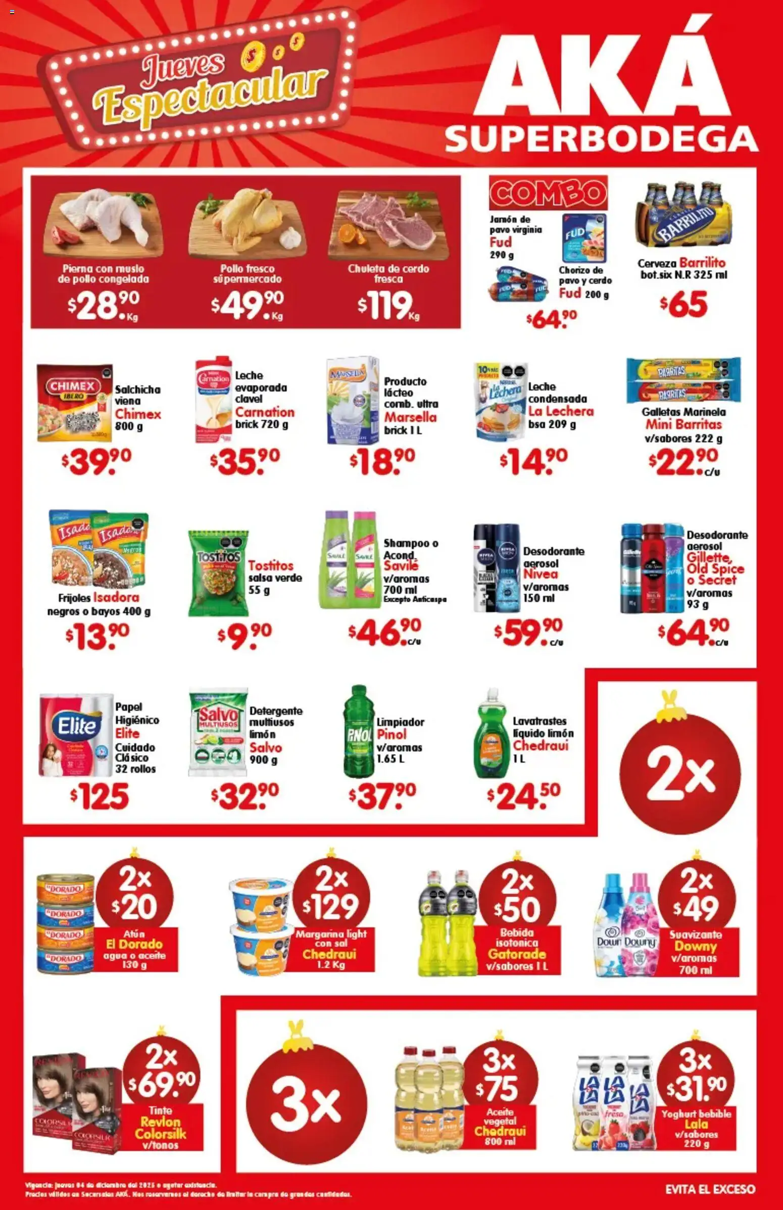 Nuevas ofertas de Arteli válidas en toda la República Mexicana desde el 04.12.2025. ¡Encuentra las mejores ofertas en Arteli folleto Aká Superbodega! | Página: 1 | Productos: Atún, Leche, Margarina, Suavizante