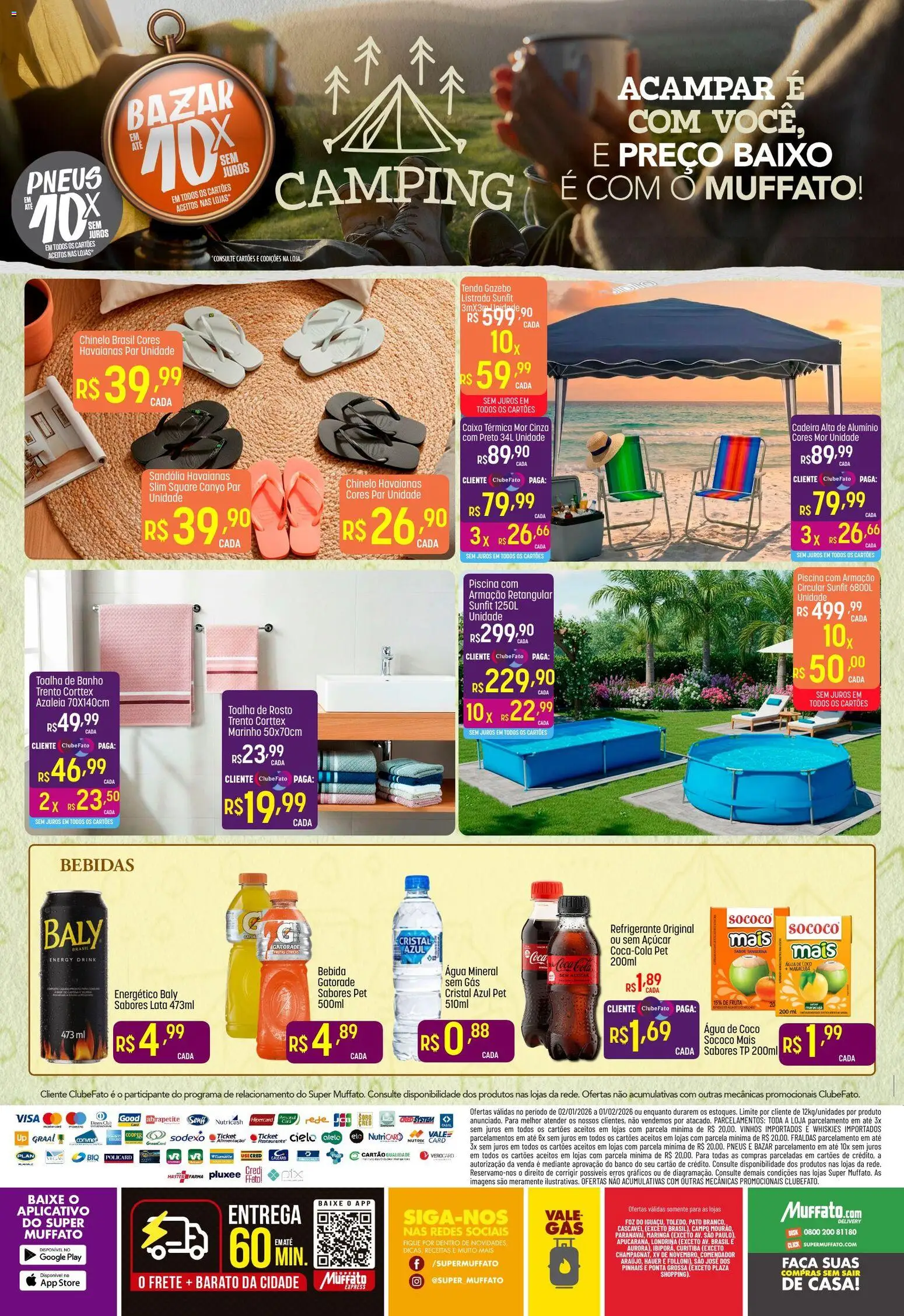 Super Muffato Folheto - válido de 02.01.2026 | Página: 2 | Produtos: Banco, Caixa, Faca, Açúcar