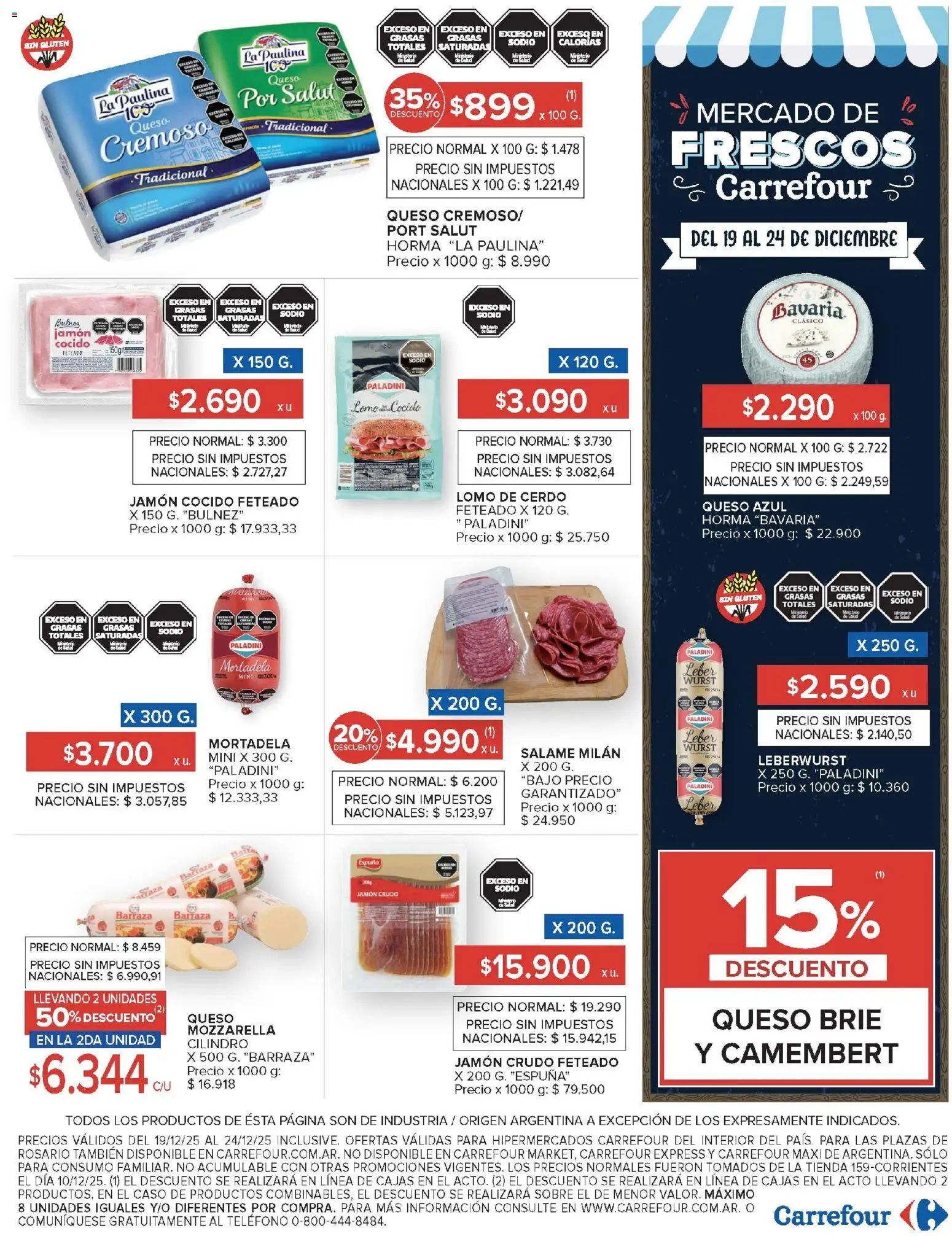 Carrefour - Hiper  │ válido desde el 19.12.2025 | Página: 22 | Productos: Caso, Sobre, Rosario, Jamón