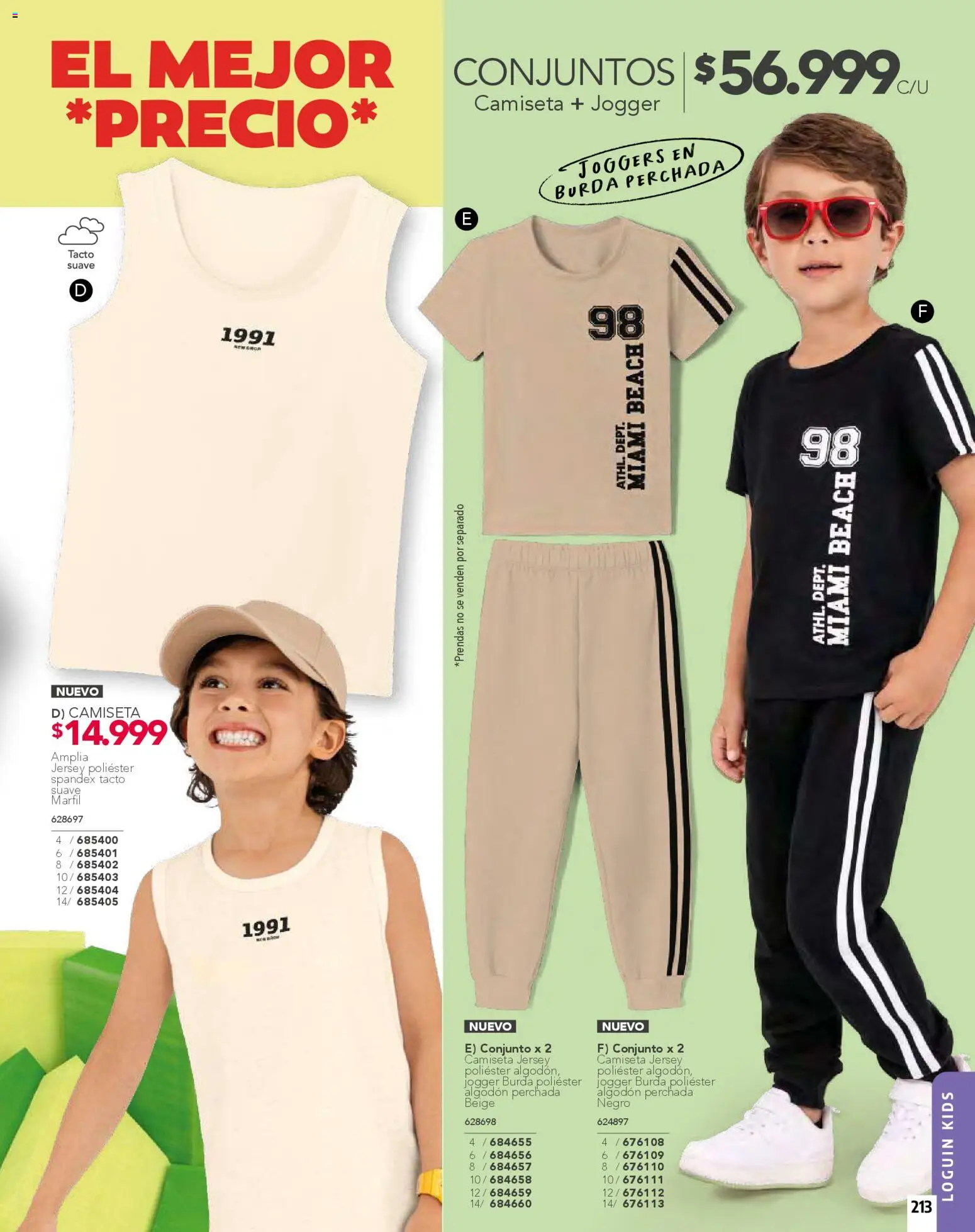 Pacifika revista - valida desde el 01.01.2026 | Página: 213 | Productos: Algodón, Camiseta, Conjunto