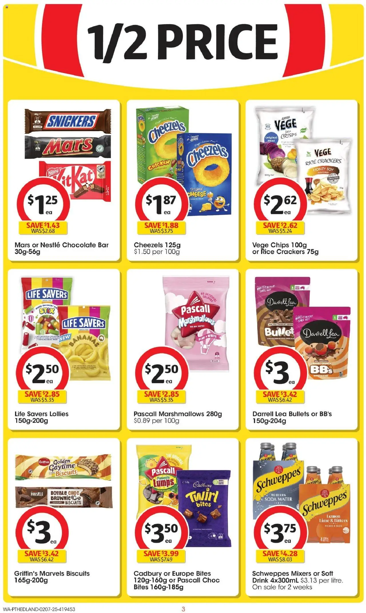 Coles catalogue - valid from 02.07.2025 | Page: 3 | Products: Chocolate, Chicken, Chips, Lime