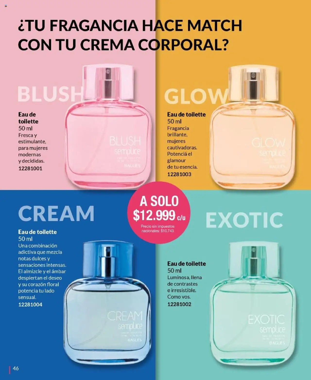 Bagués - Catálogo │ válido desde el 22.09.2025 | Página: 46 | Productos: Fragancia, Eau de toilette, Crema