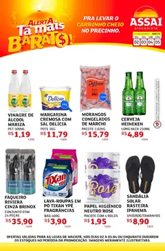 Assaí Atacadista ofertas - AP - Pré-Visualização do folheto da loja Assaí Atacadista, válido de 03.04.2026 | Página: 1 | Produtos: Pó, Vinagre, Creme, Papel higiênico