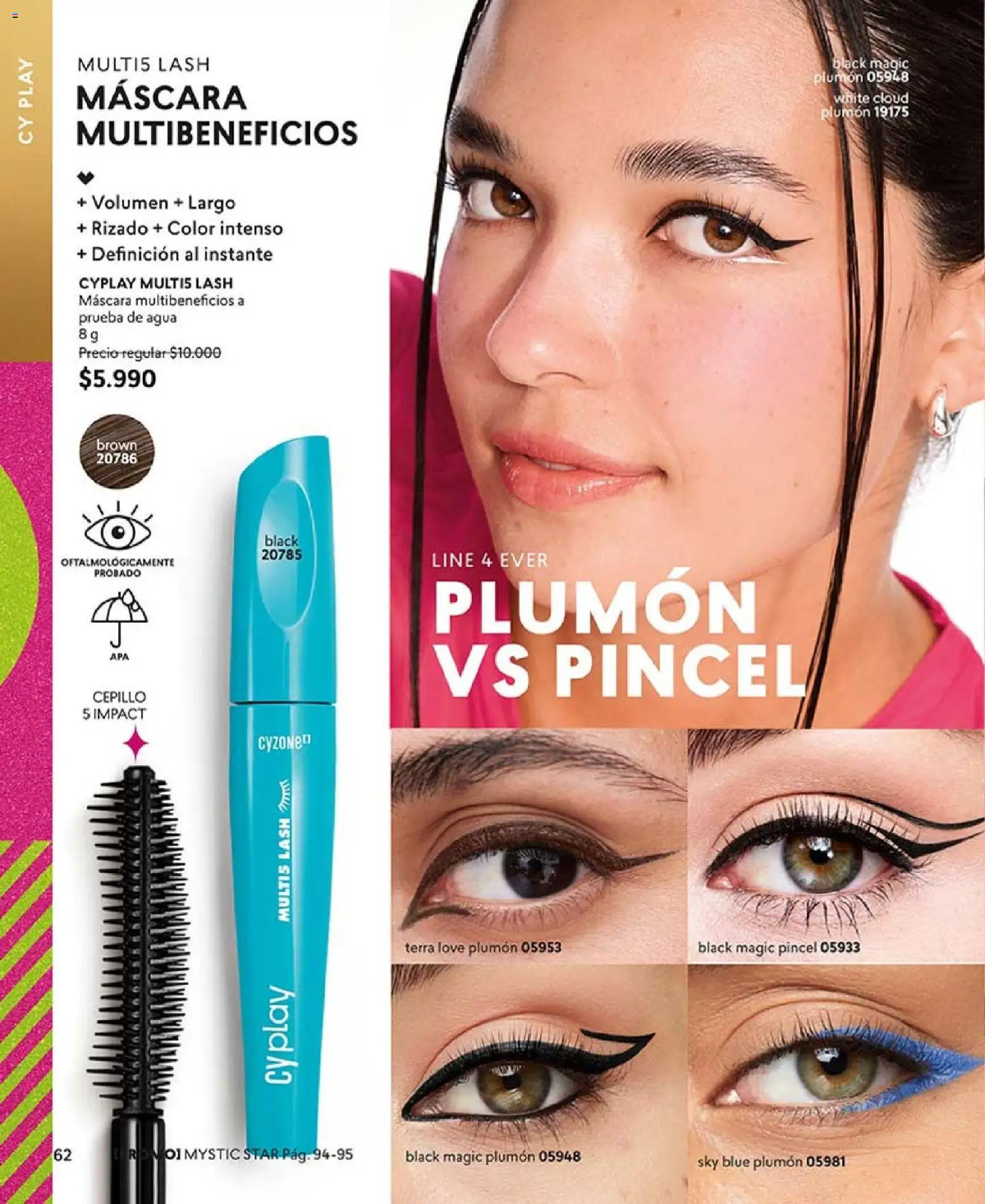 Catálogo CyZone Campaña 18 │ válido desde el 01.12.2025 | Página: 62 | Productos: Agua, Máscara, Plumón, Pincel