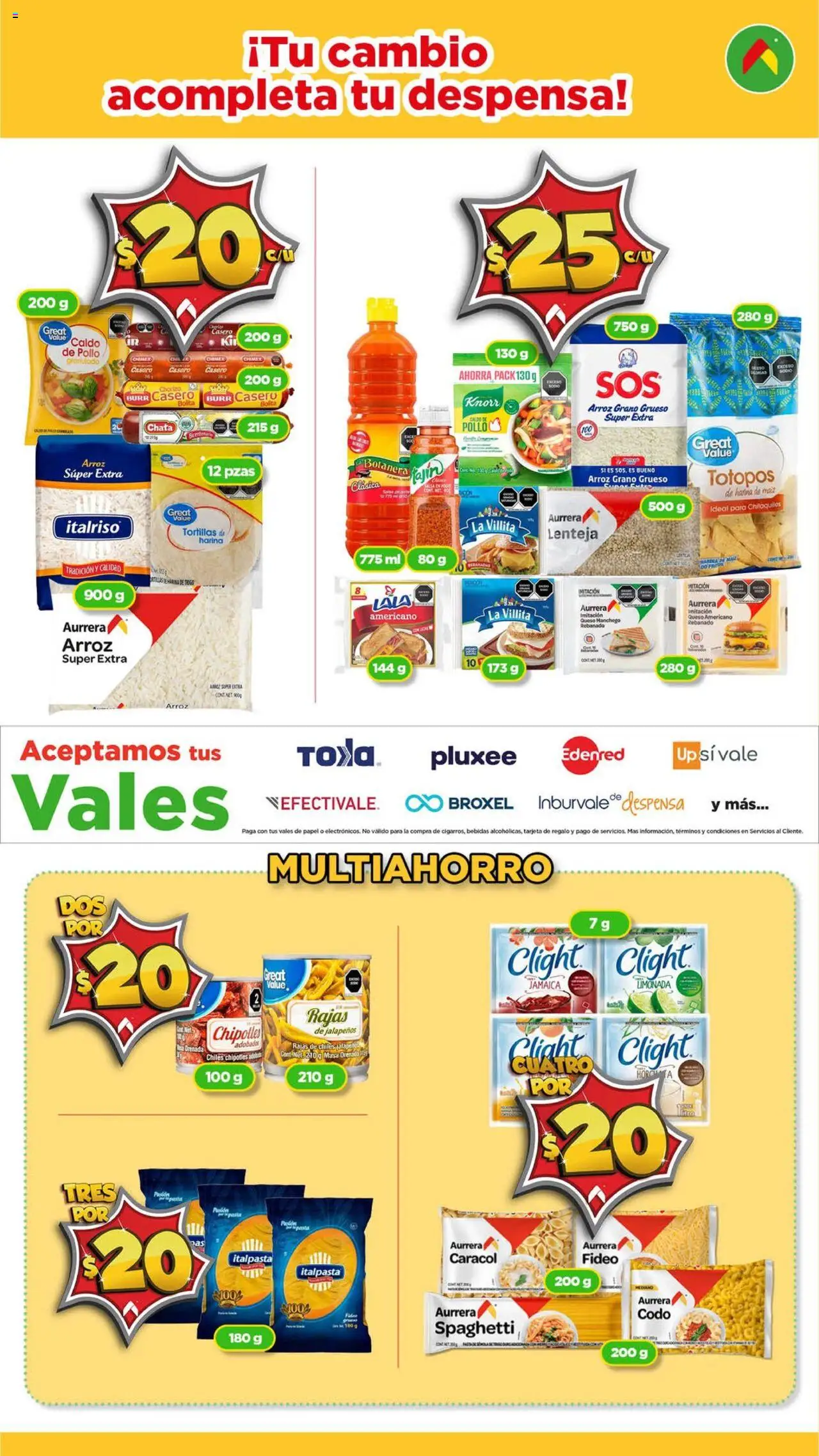 Nuevas ofertas de Bodega Aurrerá válidas en toda la República Mexicana desde el 14.08.2025. ¡Encuentra las mejores ofertas en Bodega Aurrerá - Folleto Morralla! | Página: 5 | Productos: Pollo, Queso, Arroz, Despensa