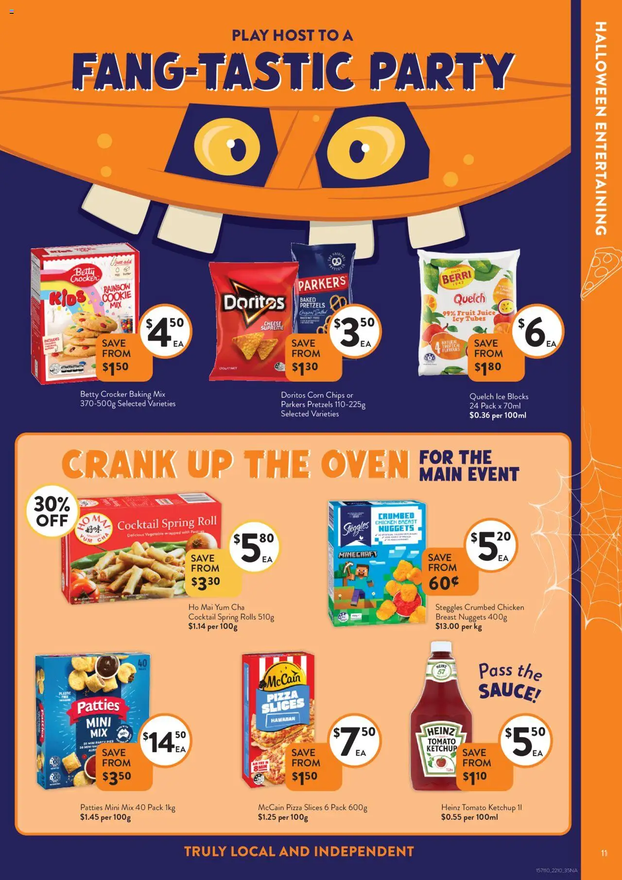 Foodworks catalogue - valid from 22.10.2025 | Page: 11 | Products: Pizza, Chips, Pretzels, Sauce