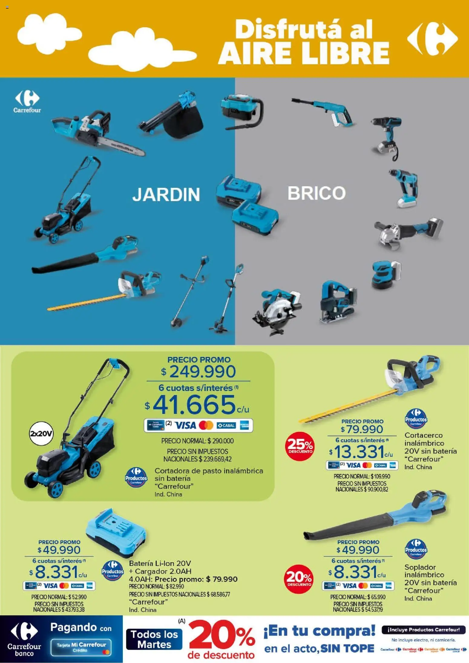 Carrefour - Aire Libre Hiper │ válido desde el 18.11.2025 | Página: 3 | Productos: Banco, Batería, Cargador