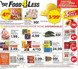 Preview of Food 4 Less weekly ads valid from 25.03.2026