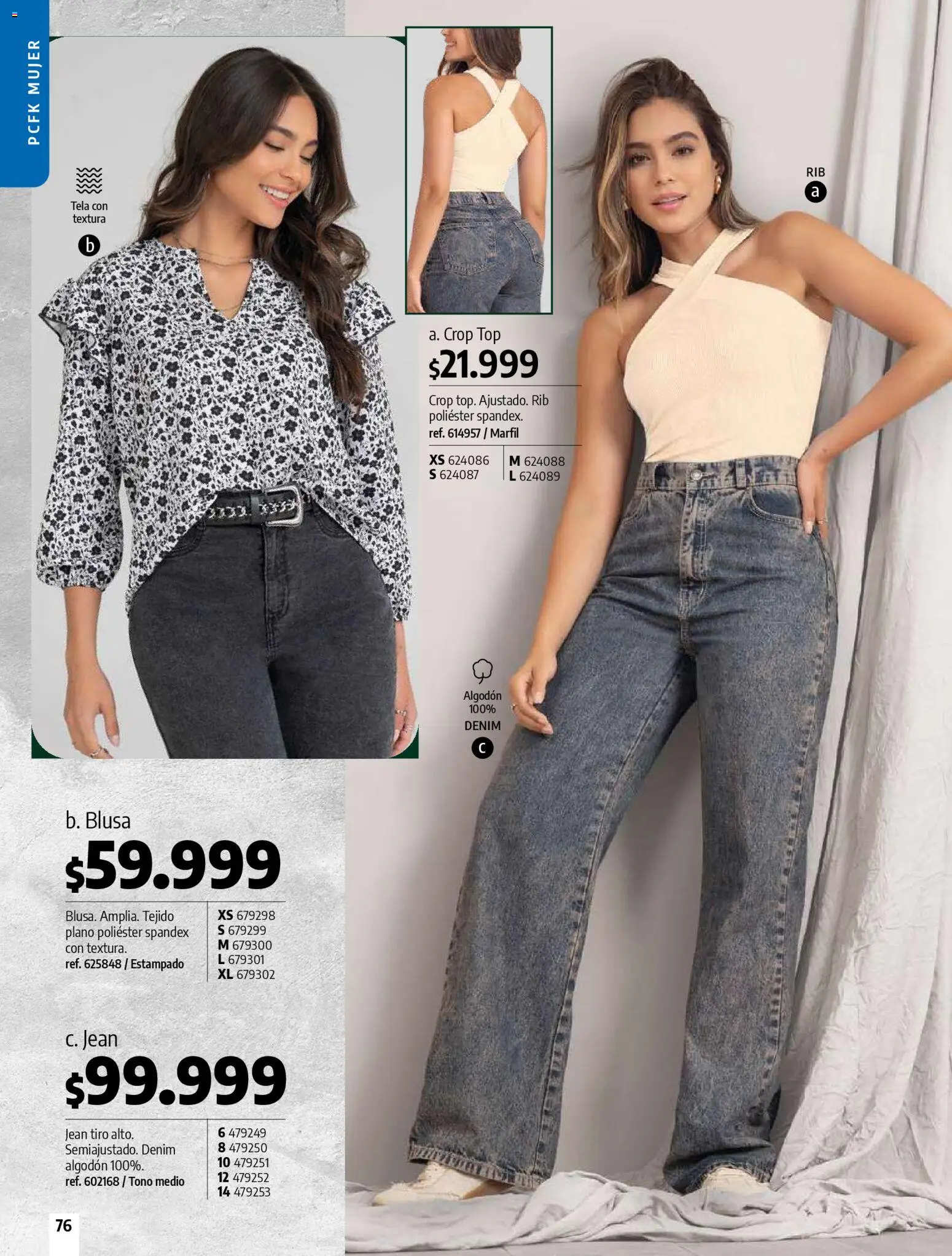 Pacifika revista - valida desde el 01.02.2026 | Página: 76 | Productos: Algodón, Jean, Top, Blusa