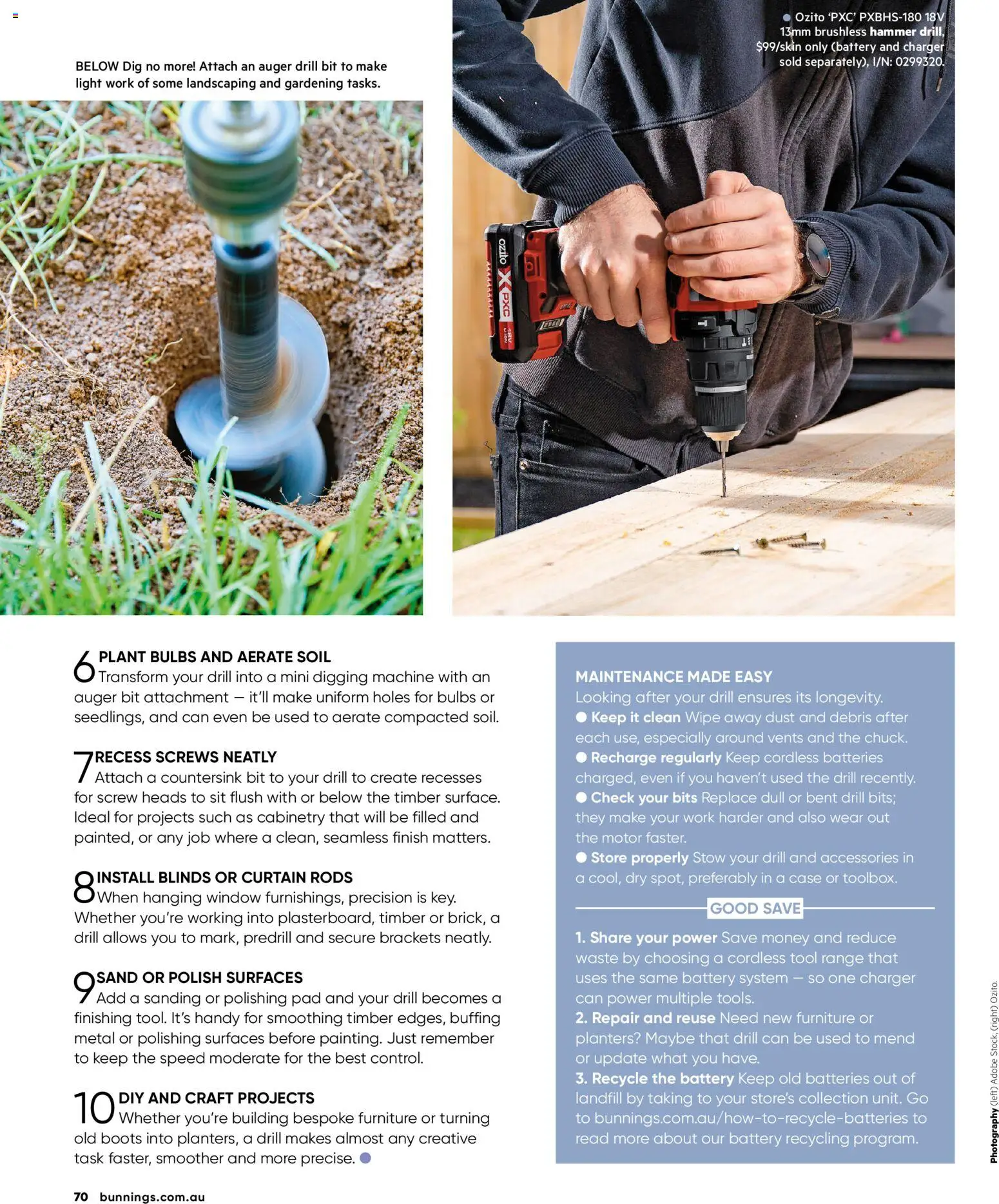 Bunnings Warehouse catalogue - valid from 01.02.2026 | Page: 70 | Products: Curtain, Battery, Plant, Soil