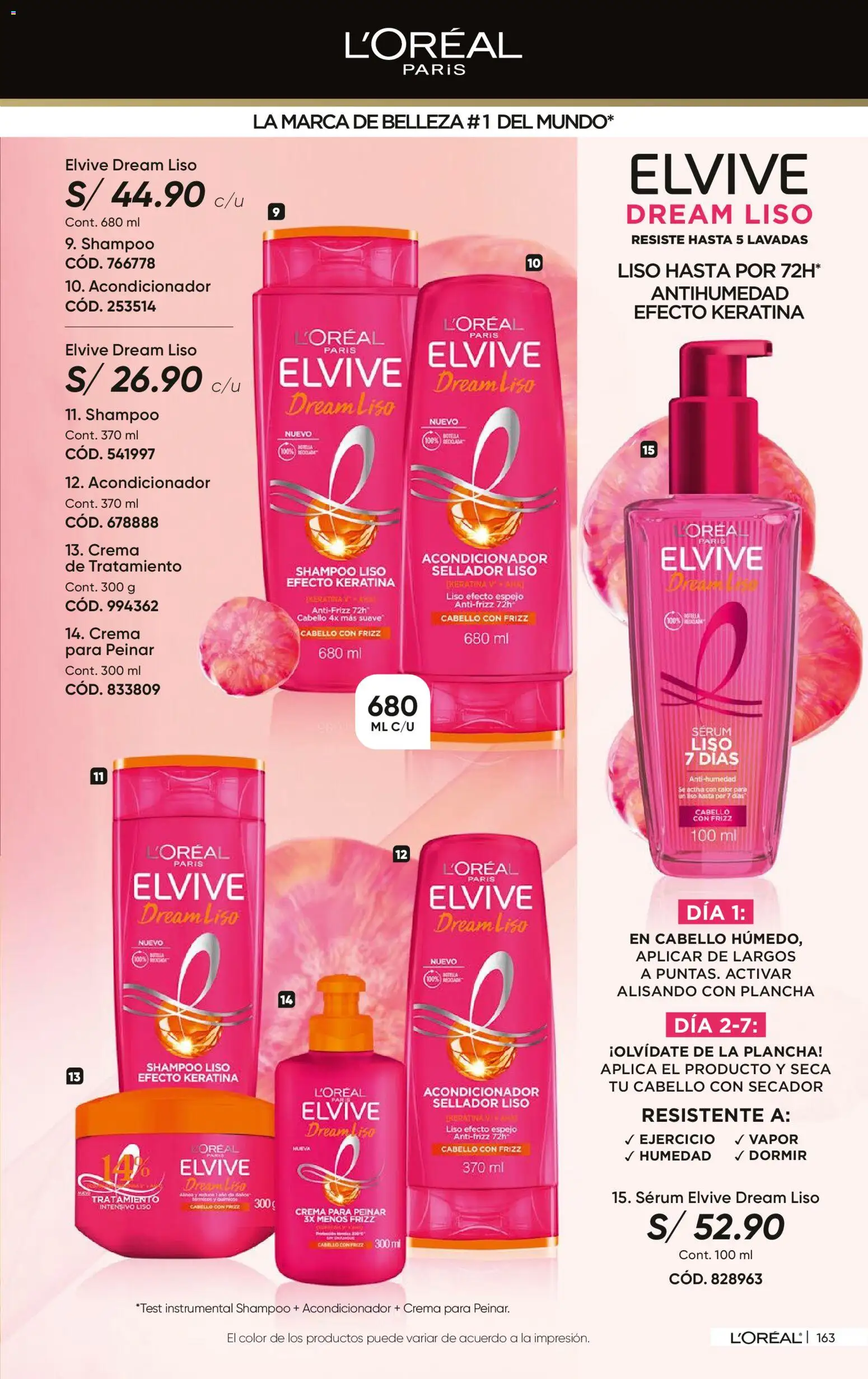 Catálogo Azzorti válido desde 07.01.2026 | Página: 166 | Productos: Shampoo, Acondicionador, Espejo, Crema