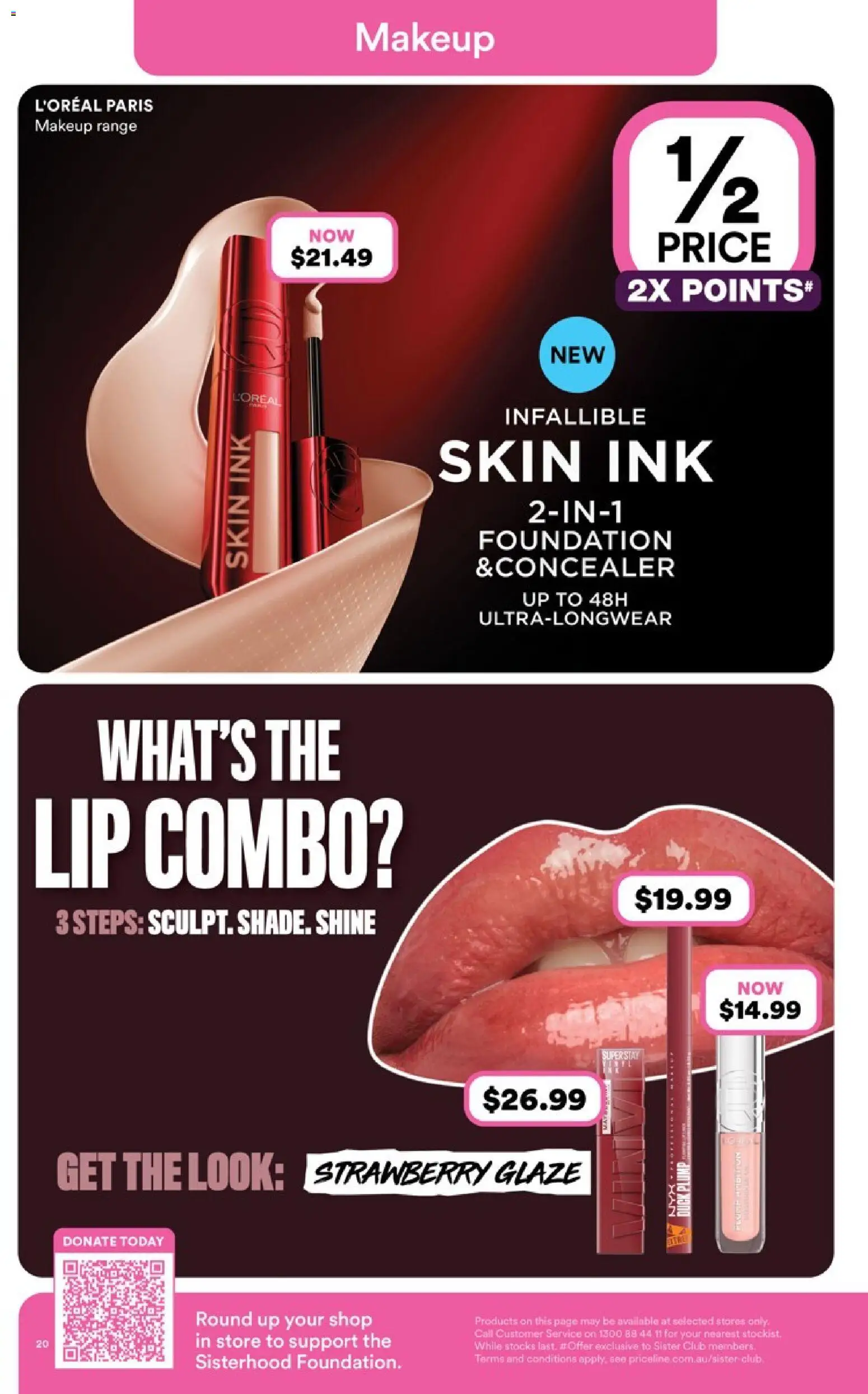 Priceline Pharmacy catalogue - valid from 13.11.2025 | Page: 20 | Products: Duck, Makeup, Foundation