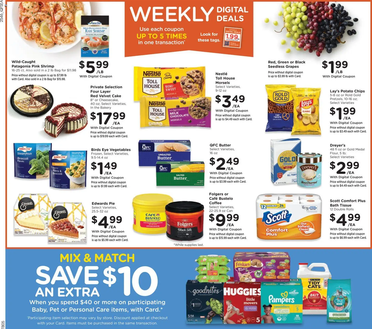 QFC Weekly Ad - WA - valid from 17.12.2025 | Page: 2 | Products: Broccoli, Chocolate, Juice, Bag