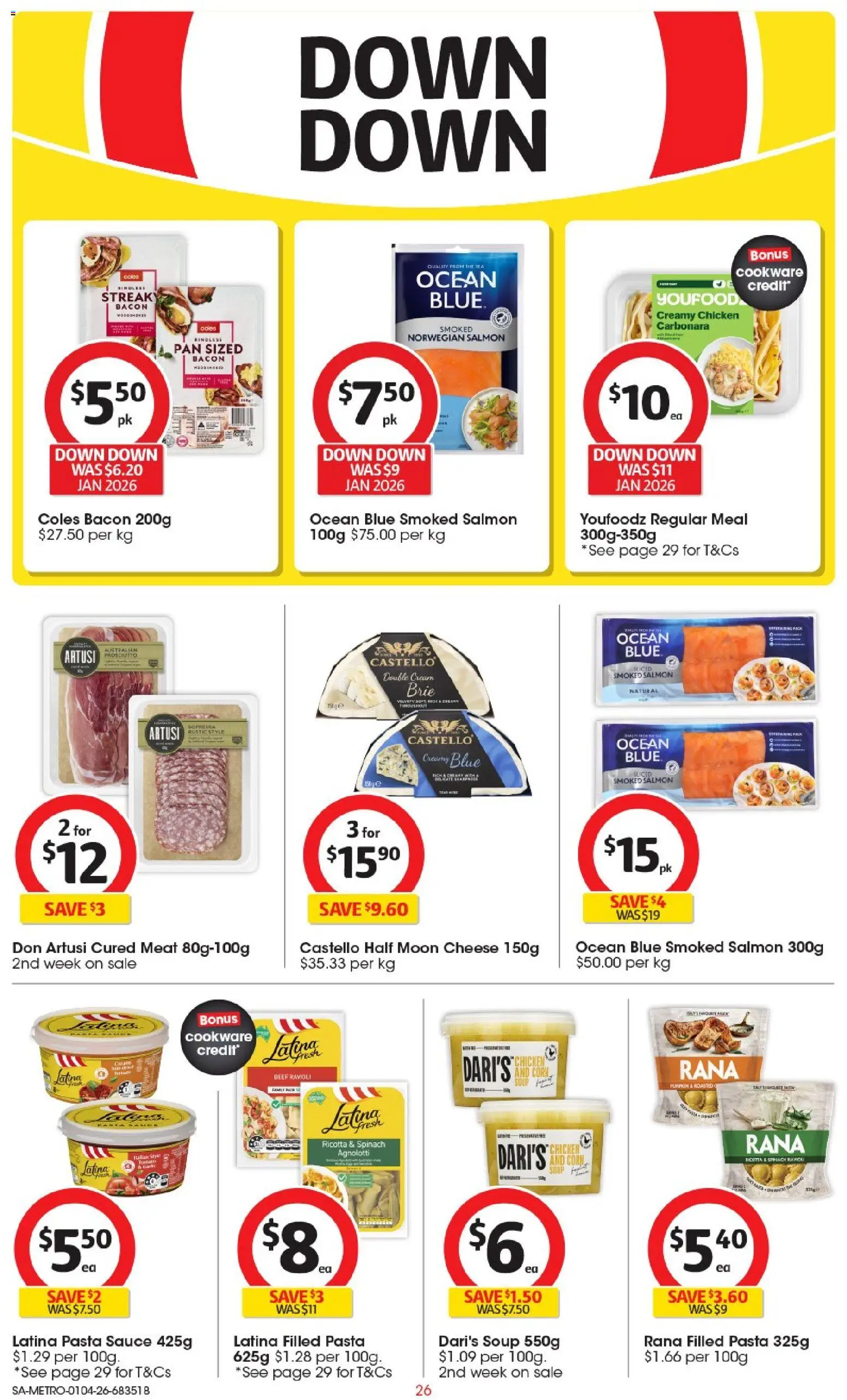Coles catalogue - valid from 01.04.2026 | Page: 26 | Products: Chicken, Meat, Spinach, Salmon
