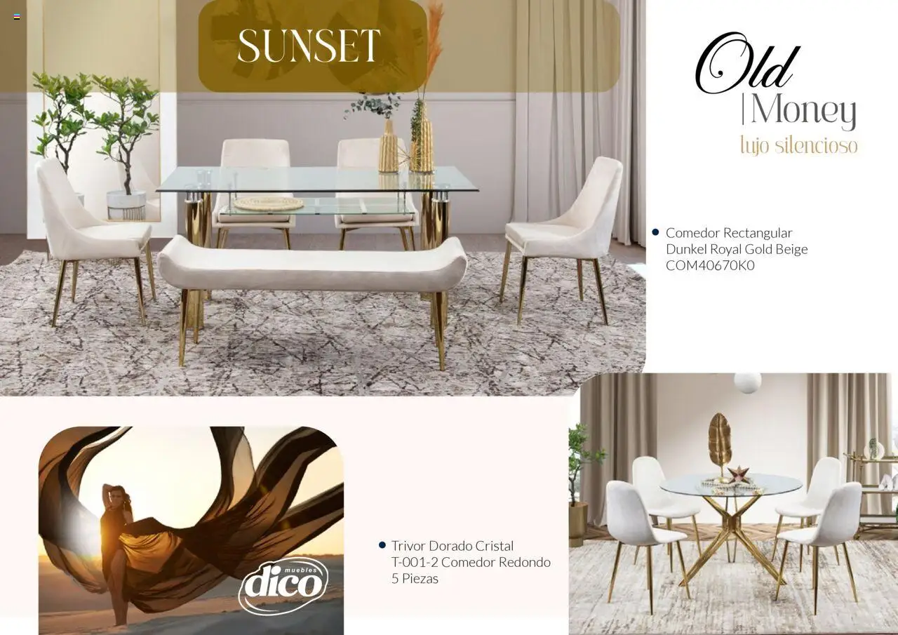 Nuevas ofertas de Muebles Dico válidas en toda la República Mexicana desde el 13.02.2025. ¡Encuentra las mejores ofertas en Muebles Dico catálogo Colección Old Money! | Página: 19