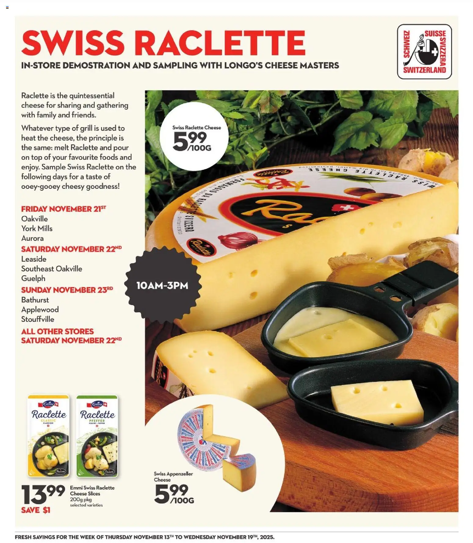 Longo's flyer valid from 13.11.2025 | Page: 12 | Products: Grill, Cheese