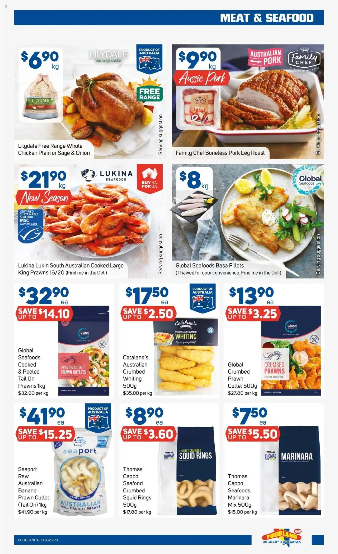 Foodland catalogue - valid from 24.09.2025 | Page: 9 | Products: Chicken, Pork, Meat, Sustainable