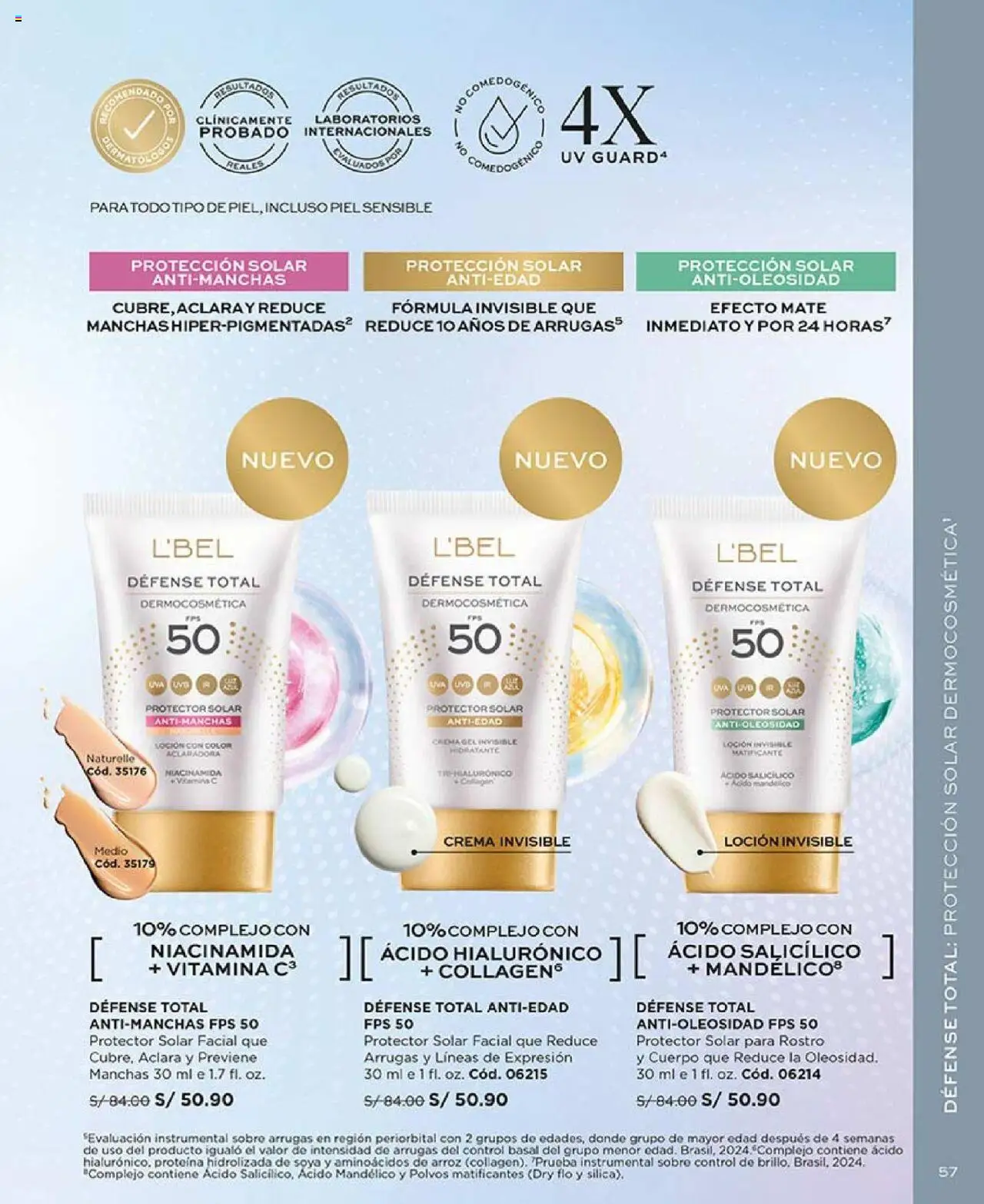 Catálogo L'Bel válido desde 29.07.2025 | Página: 57 | Productos: Protector solar, Arroz, Crema