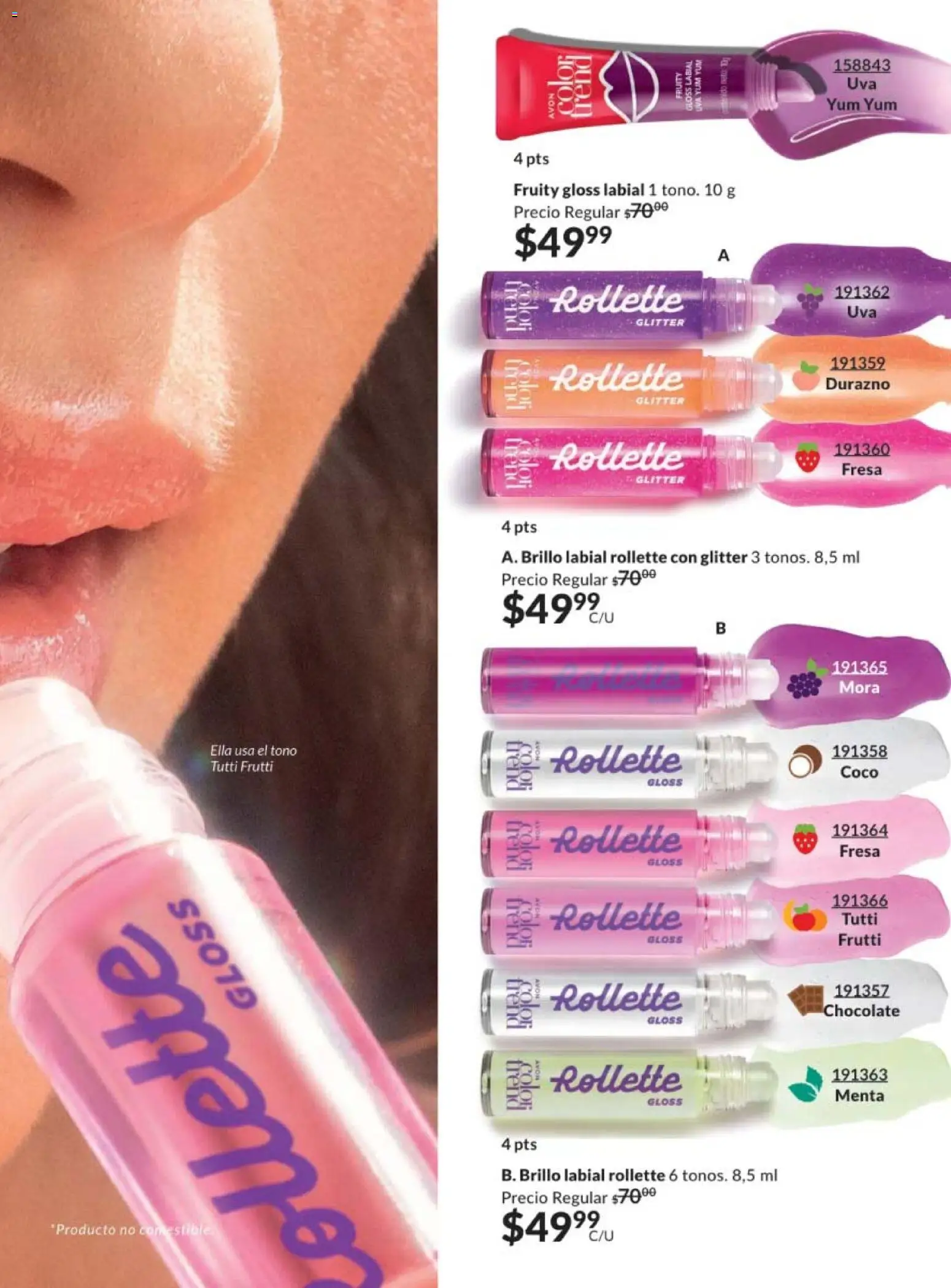 Nuevas ofertas de AVON válidas en toda la República Mexicana desde el 28.11.2025. ¡Encuentra las mejores ofertas en AVON campaña 18 2025! | Página: 99 | Productos: Fresa, Glitter, Chocolate, Uva