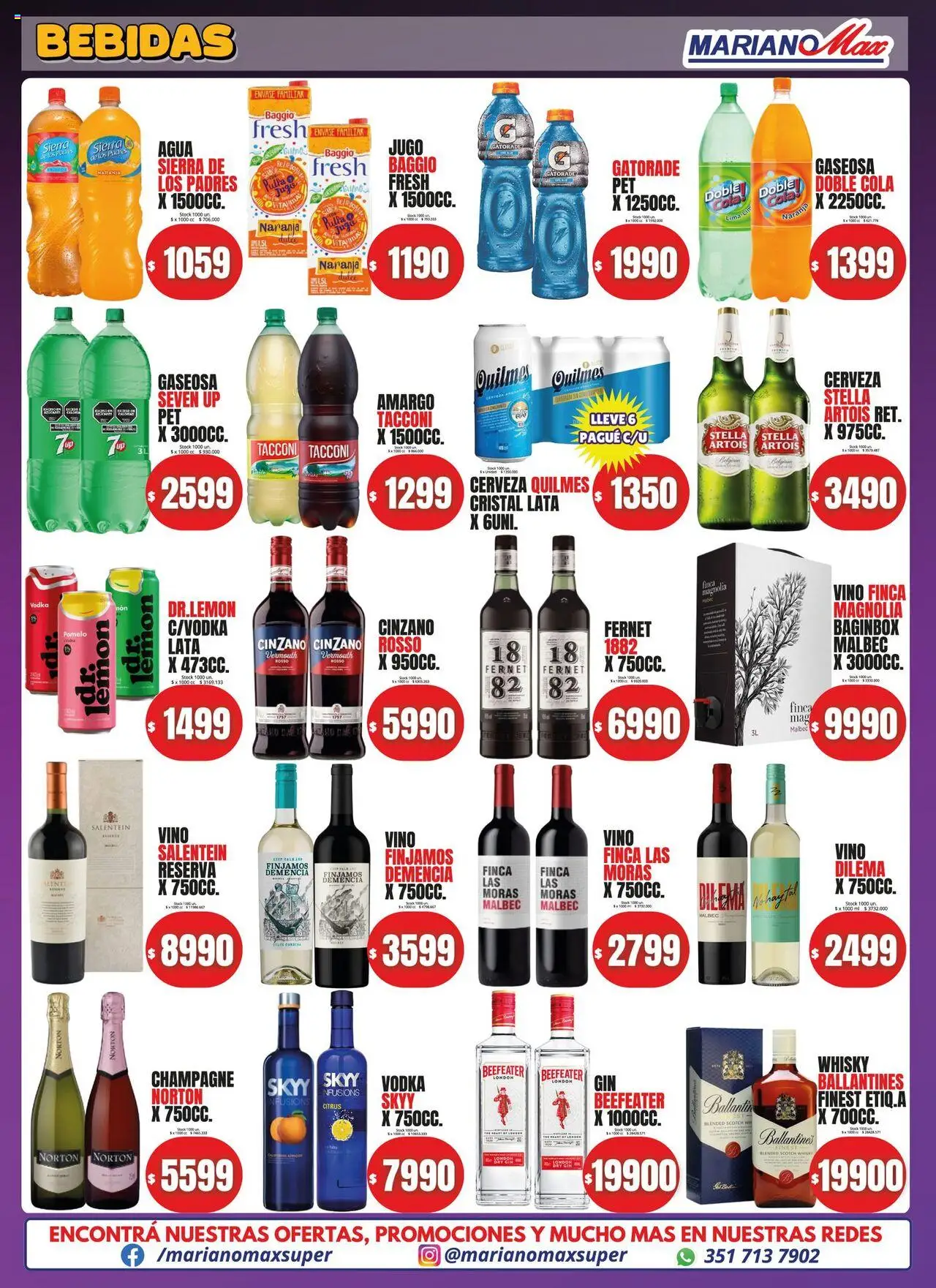 Mariano Max catálogo │ válido desde el 02.09.2025 | Página: 8 | Productos: Gaseosa, Jugo, Vino, Sierra