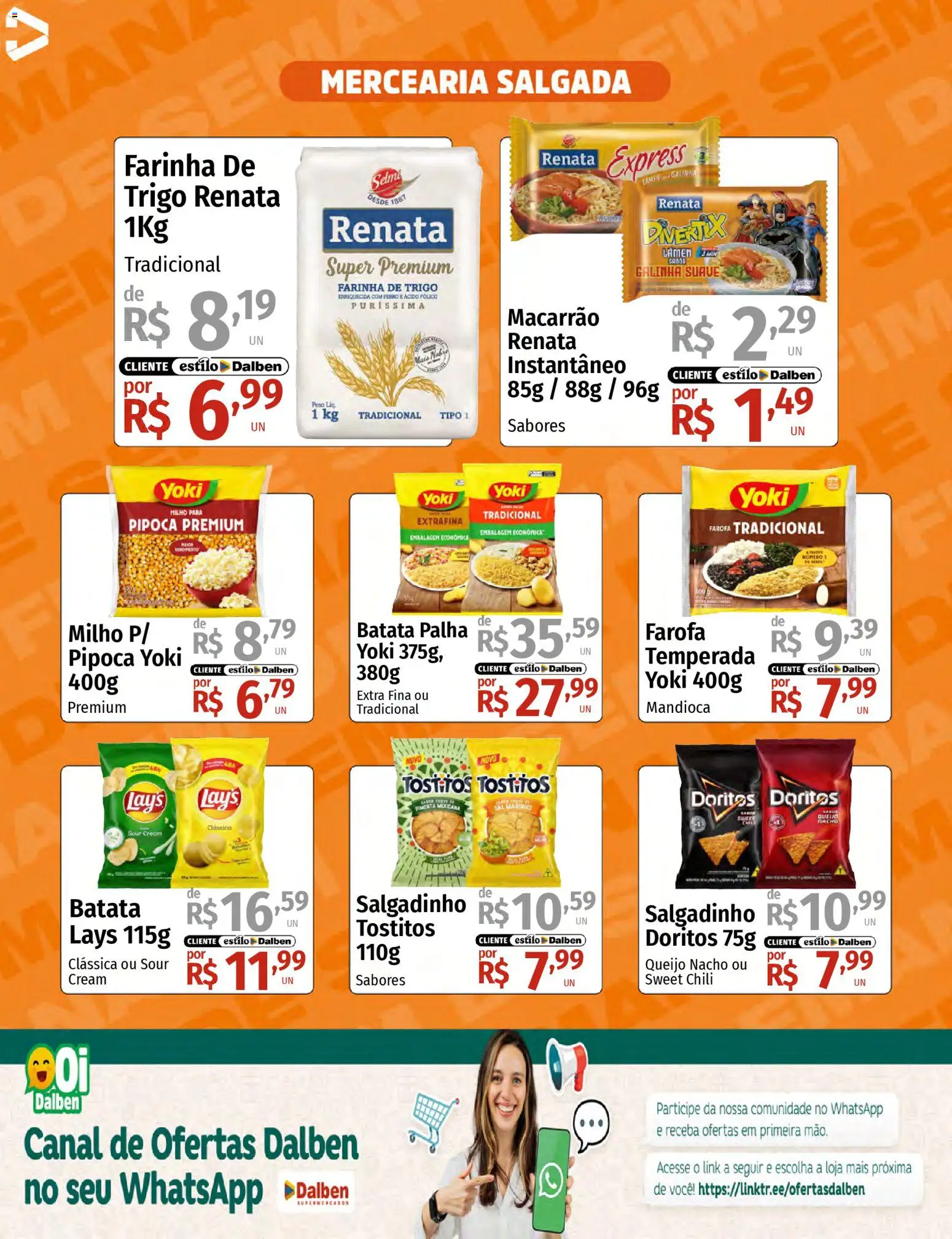 Supermercado Dalben Folheto - válido de 13.03.2026 | Página: 9 | Produtos: Ferro, Mandioca, Pimenta, Macarrão