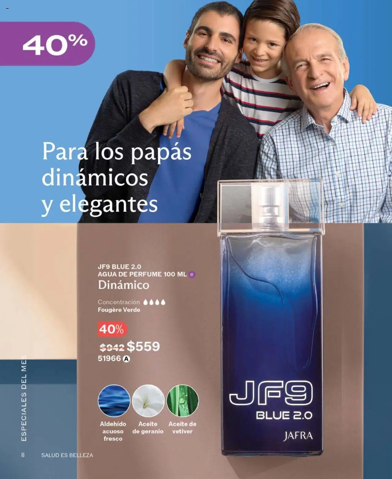Nuevas ofertas de JAFRA válidas en toda la República Mexicana desde el 01.06.2025. ¡Encuentra las mejores ofertas en JAFRA catálogo! | Página: 8 | Productos: Agua, Aceite, Perfume
