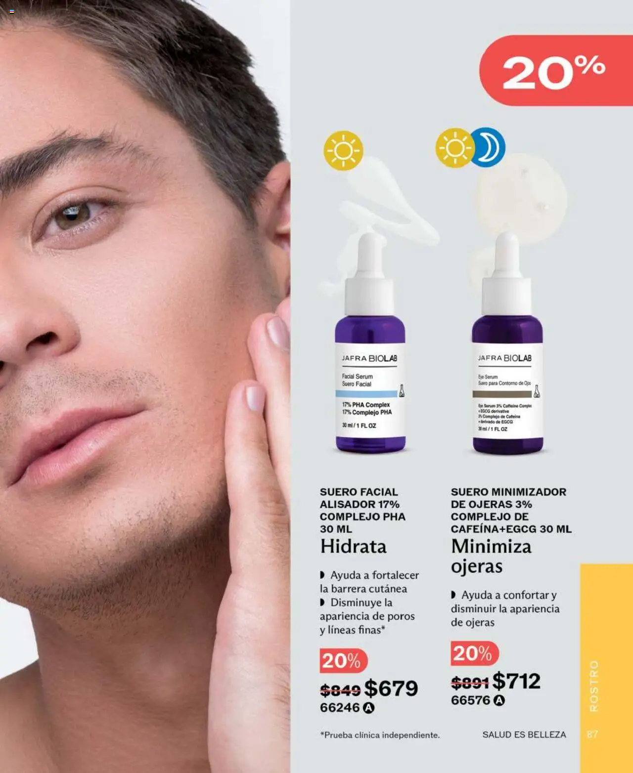 Nuevas ofertas de JAFRA válidas en toda la República Mexicana desde el 01.06.2025. ¡Encuentra las mejores ofertas en JAFRA catálogo! | Página: 87 | Productos: Contorno de ojos, Serum, Contorno