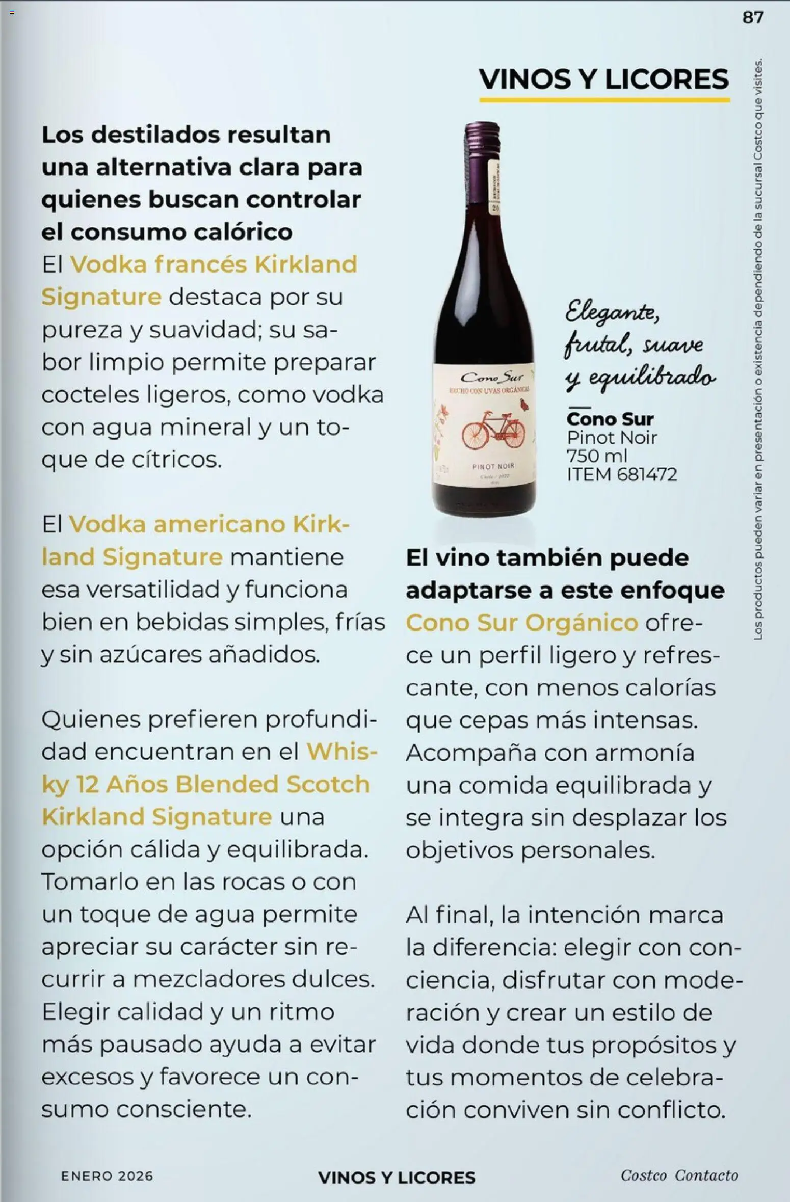 Nuevas ofertas de Costco válidas en toda la República Mexicana desde el 01.01.2026. ¡Encuentra las mejores ofertas en Costco - Revista Enero! | Página: 87 | Productos: Agua, Perfil, Vino, Vodka