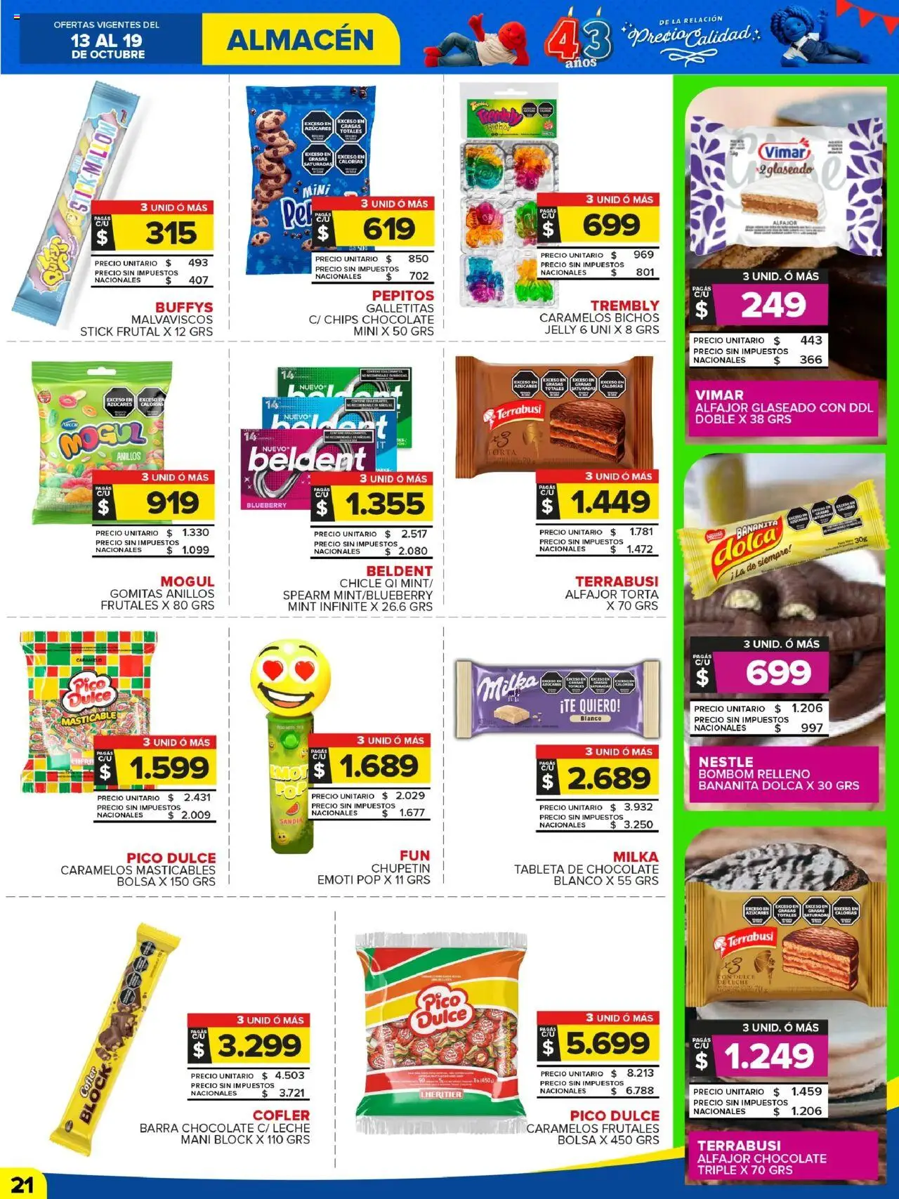 Carrefour Maxi catálogo - Chubut │ válido desde el 13.10.2025 | Página: 21 | Productos: Tableta, Bolsa, Sandía, Chocolate