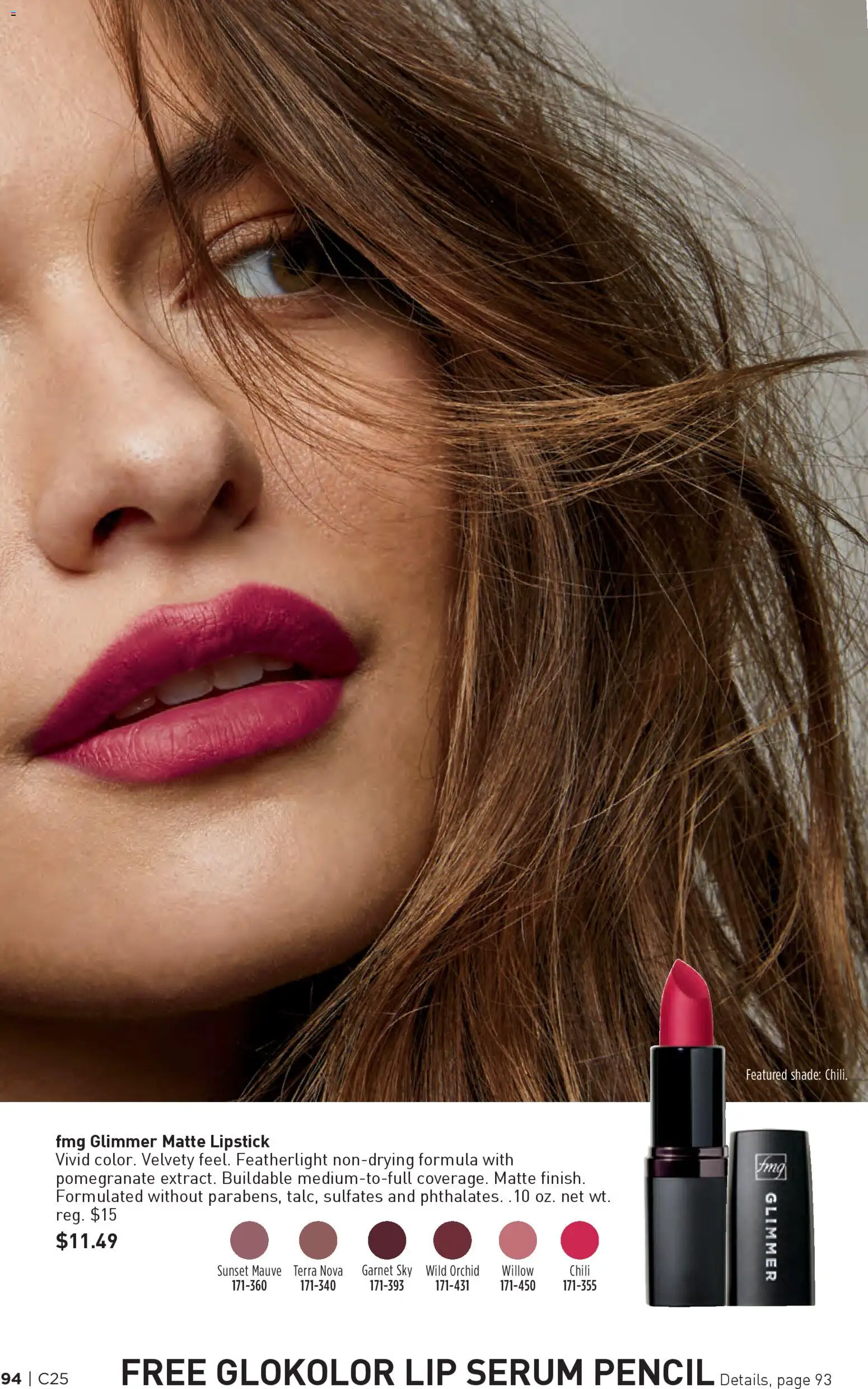 Avon Brochure - valid from 03.12.2025 | Page: 94 | Products: Pencil, Lipstick