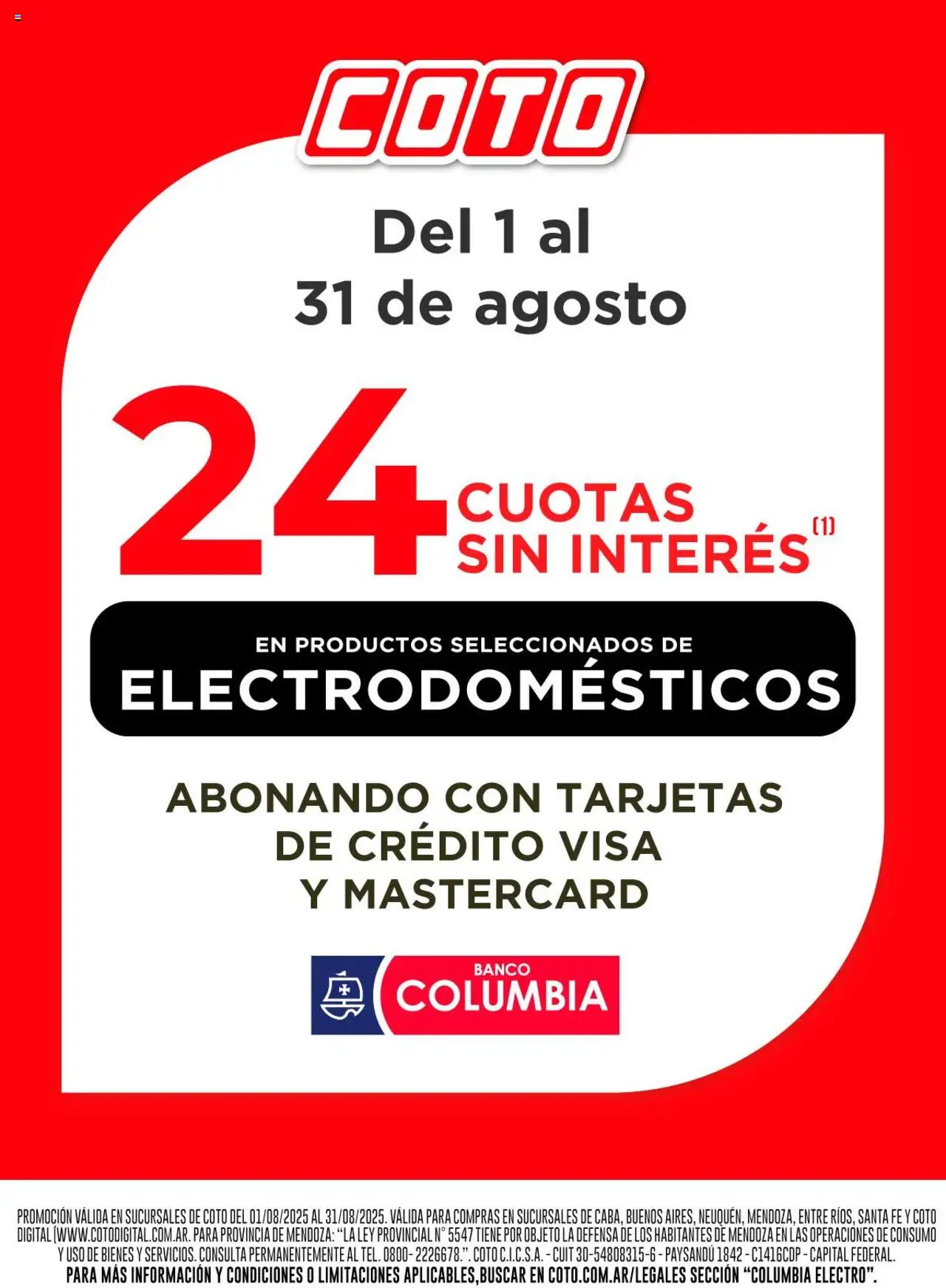 Coto Electro - Agosto │ válido desde el 01.08.2025 | Página: 3 | Productos: Banco
