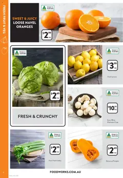 Foodworks catalogue - valid from 30.07.2025 | Page: 8 | Products: Cups, Lettuce, Oranges, Pumpkin