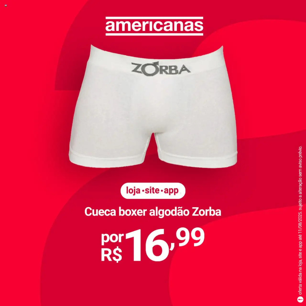 Lojas Americanas Folheto - válido de 07.08.2025 | Página: 4 | Produtos: Algodão