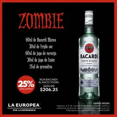 Vista previa de La Europea catálogo Conjura el terror con Bacardí, nuevo folleto de la tienda, válido en México a partir del 28.10.2025