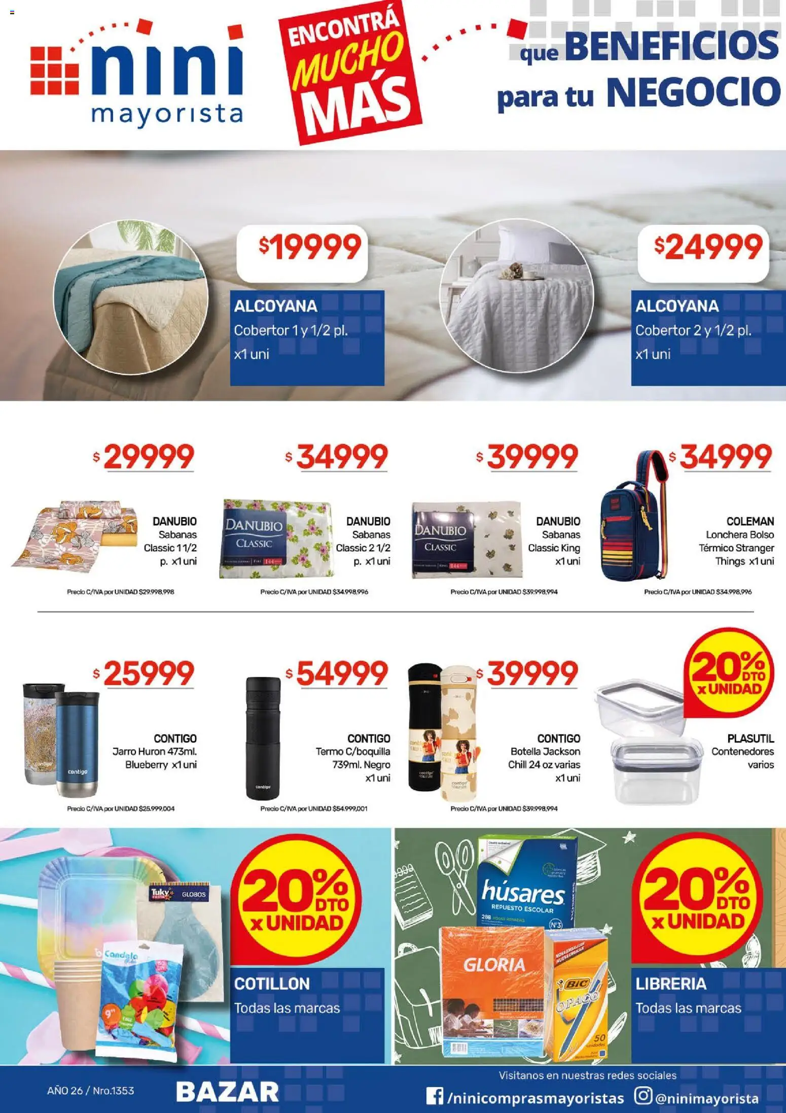 NINI Mayorista ofertas │ válido desde el 30.03.2026 | Página: 35 | Productos: Botella, Sabanas, Termo, Bolso